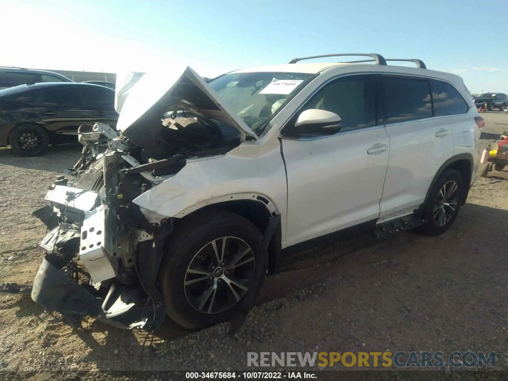 2 Фотография поврежденного автомобиля 5TDZARFH6KS044185 TOYOTA HIGHLANDER 2019