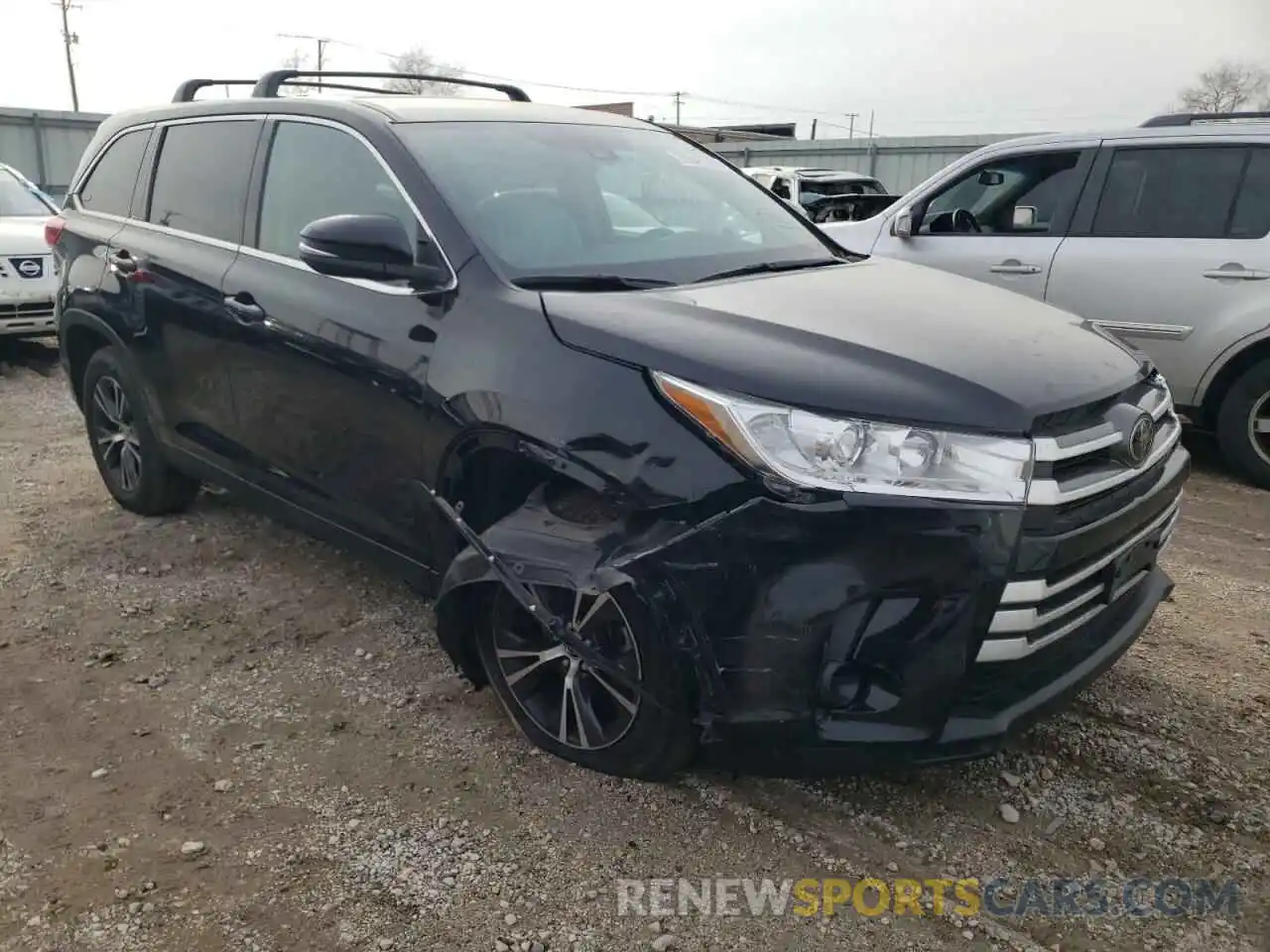 1 Photograph of a damaged car 5TDZARFH6KS048527 TOYOTA HIGHLANDER 2019