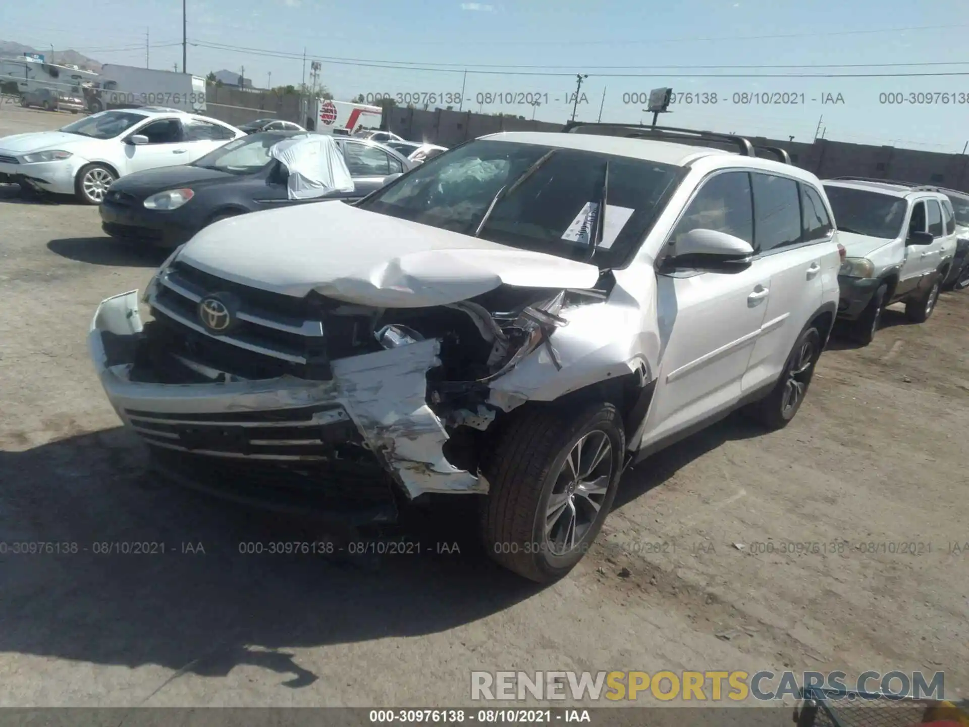 2 Фотография поврежденного автомобиля 5TDZARFH6KS051850 TOYOTA HIGHLANDER 2019