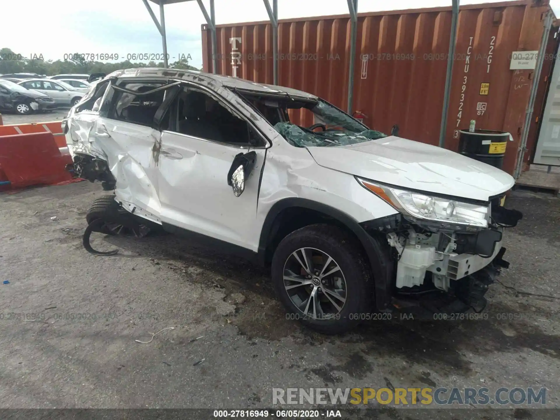 6 Фотография поврежденного автомобиля 5TDZARFH6KS053548 TOYOTA HIGHLANDER 2019