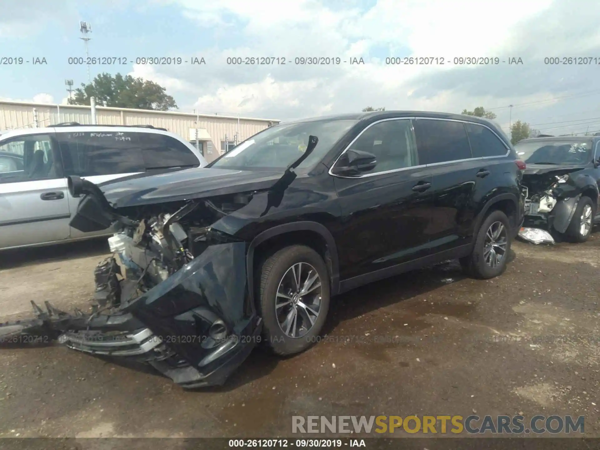 2 Фотография поврежденного автомобиля 5TDZARFH7KS042817 TOYOTA HIGHLANDER 2019