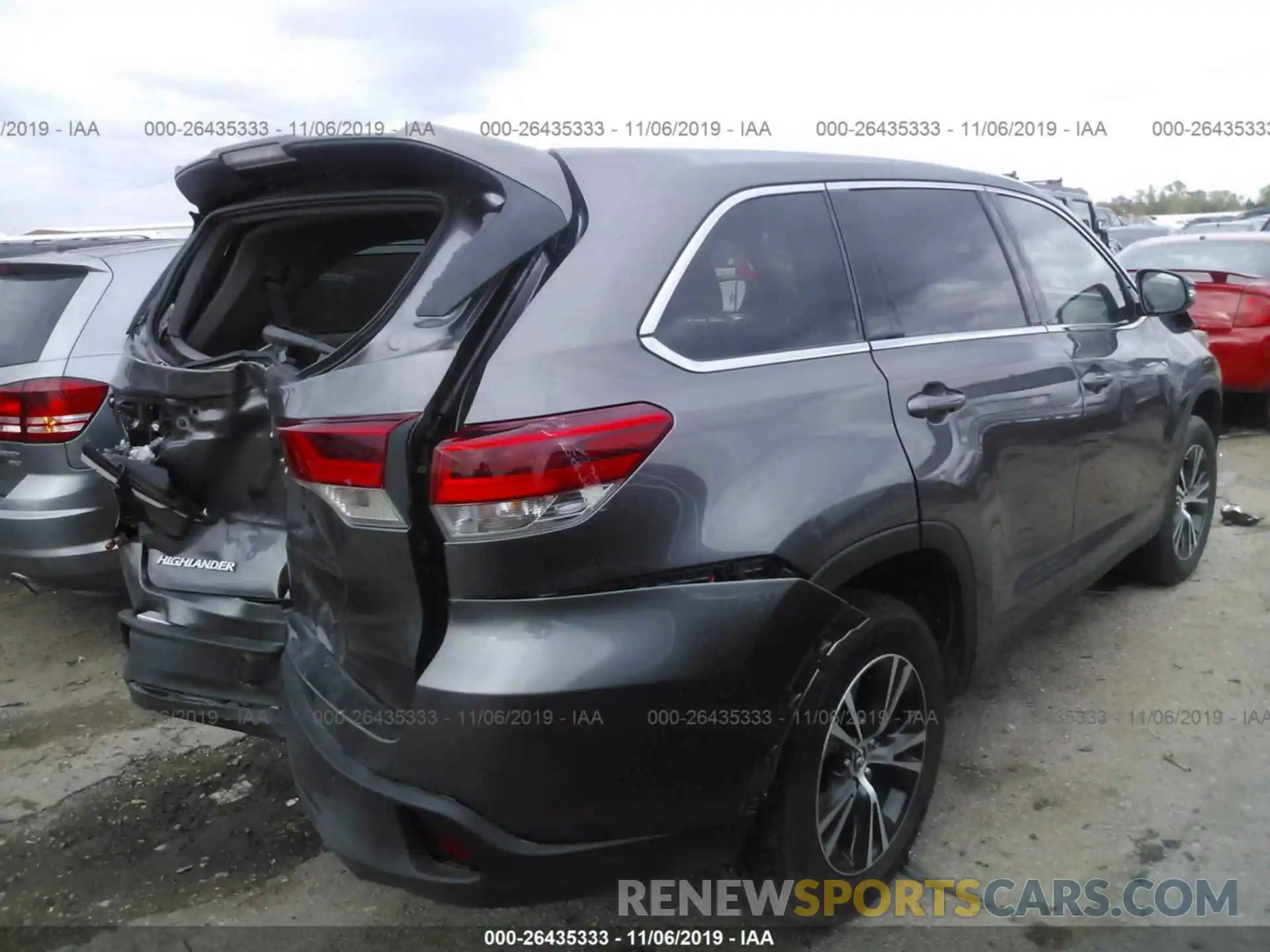 4 Фотография поврежденного автомобиля 5TDZARFH7KS047130 TOYOTA HIGHLANDER 2019