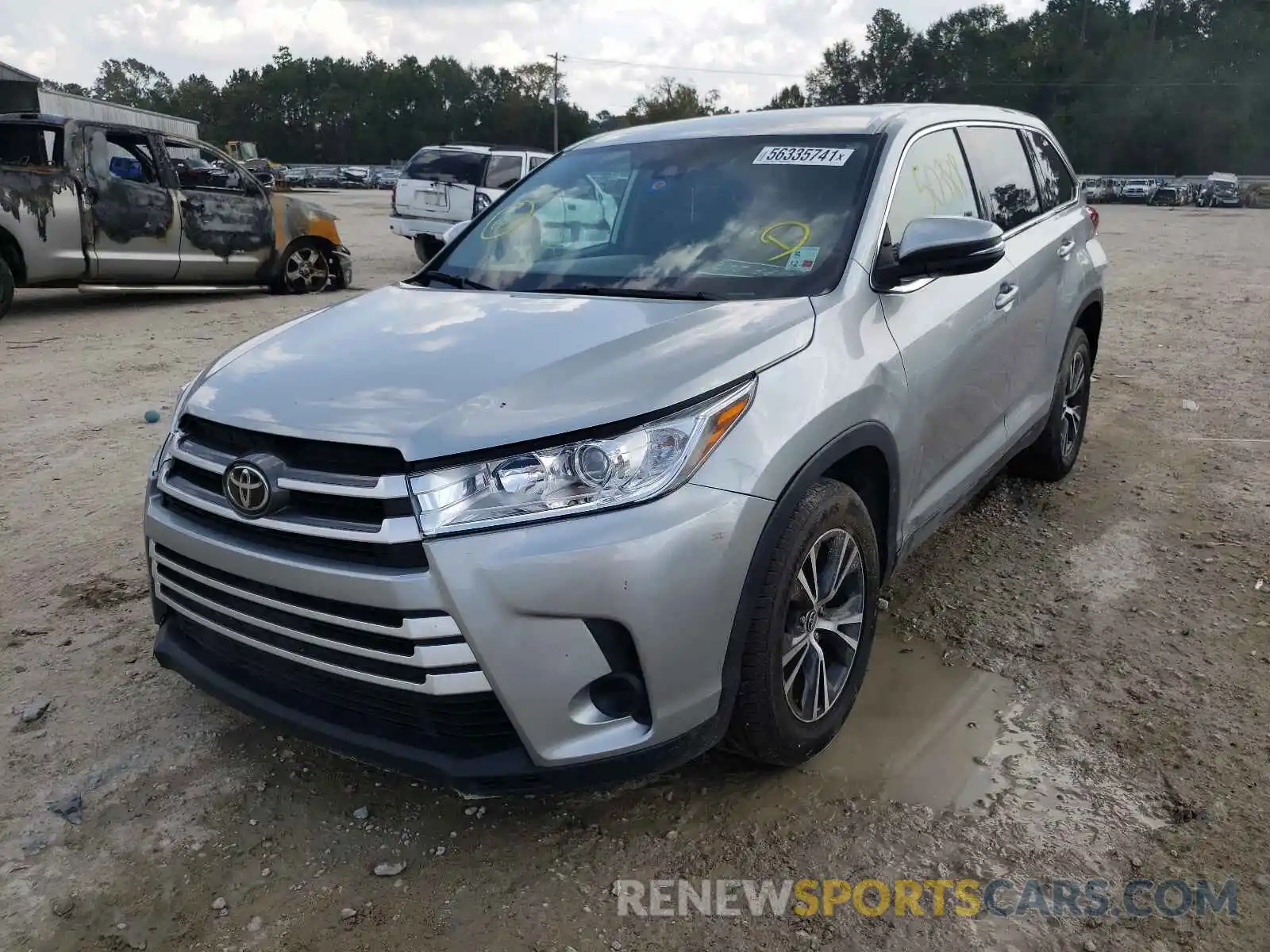 2 Фотография поврежденного автомобиля 5TDZARFH7KS054188 TOYOTA HIGHLANDER 2019