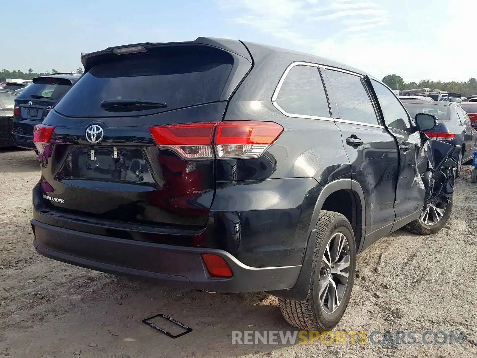 4 Фотография поврежденного автомобиля 5TDZARFH7KS054255 TOYOTA HIGHLANDER 2019