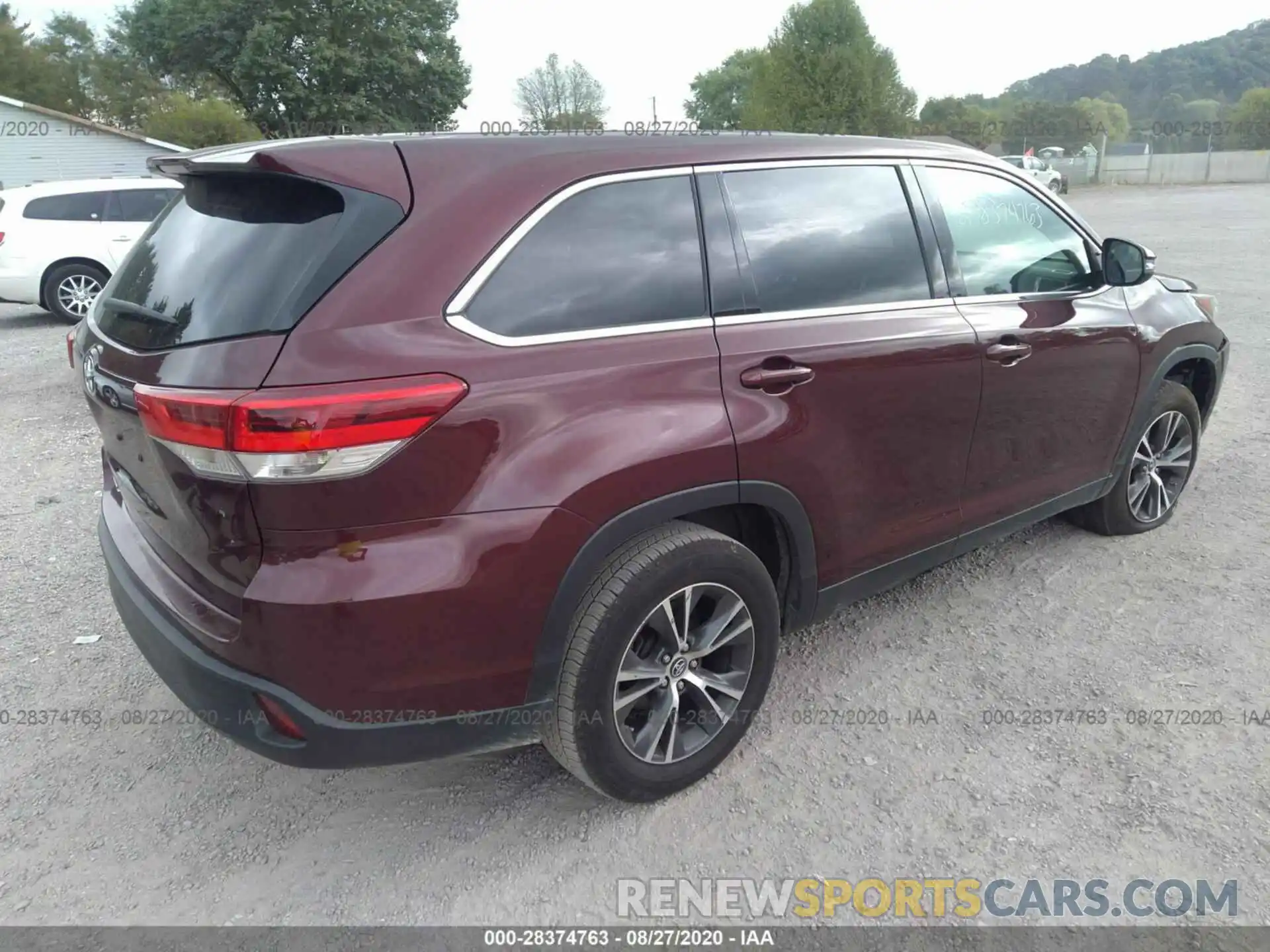 4 Фотография поврежденного автомобиля 5TDZARFH8KS046360 TOYOTA HIGHLANDER 2019