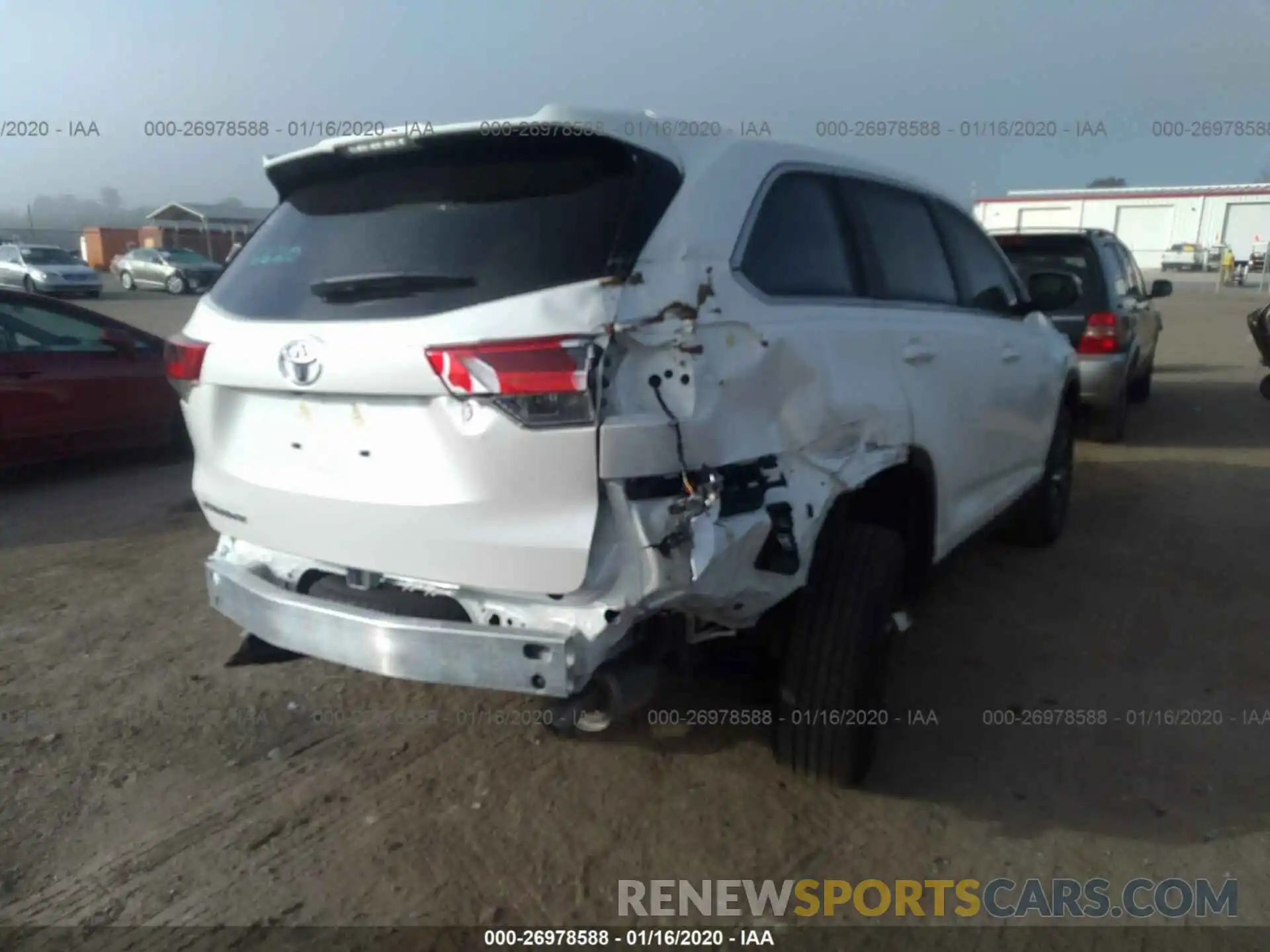 6 Photograph of a damaged car 5TDZARFH8KS046620 TOYOTA HIGHLANDER 2019