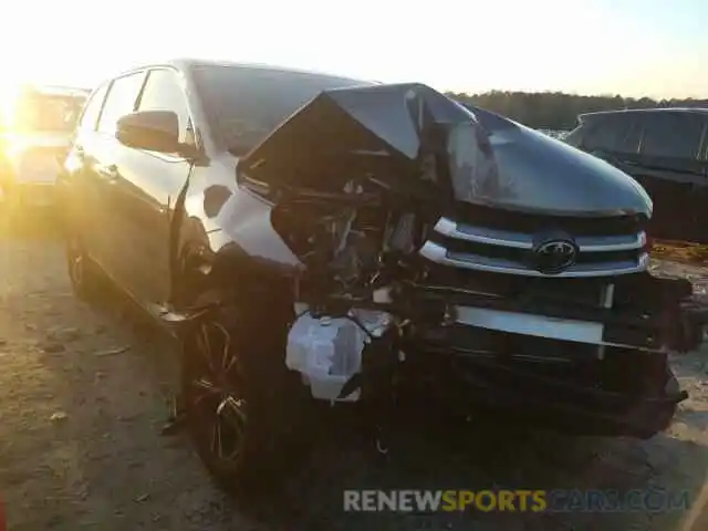 1 Photograph of a damaged car 5TDZARFH8KS060162 TOYOTA HIGHLANDER 2019