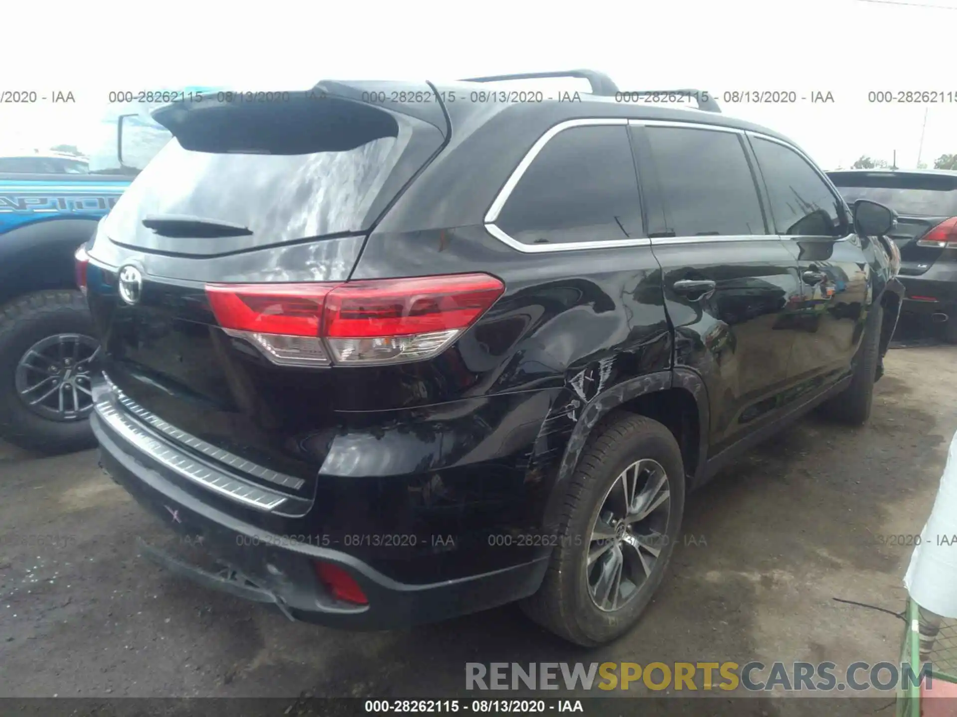 4 Фотография поврежденного автомобиля 5TDZARFH8KS060369 TOYOTA HIGHLANDER 2019