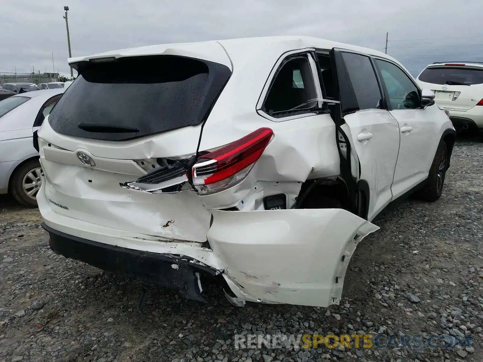 4 Фотография поврежденного автомобиля 5TDZARFH9KS042754 TOYOTA HIGHLANDER 2019