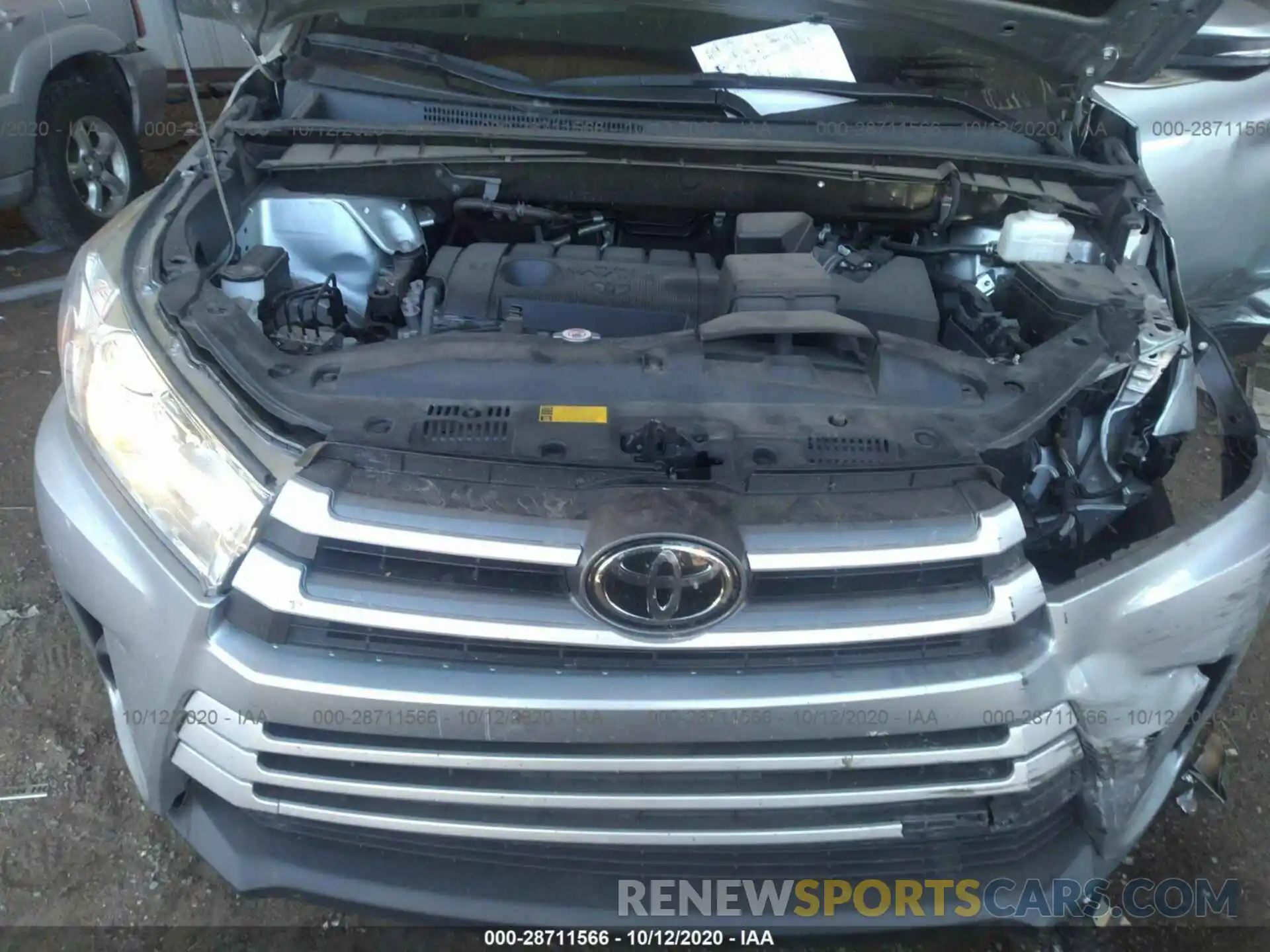 10 Фотография поврежденного автомобиля 5TDZARFH9KS043886 TOYOTA HIGHLANDER 2019