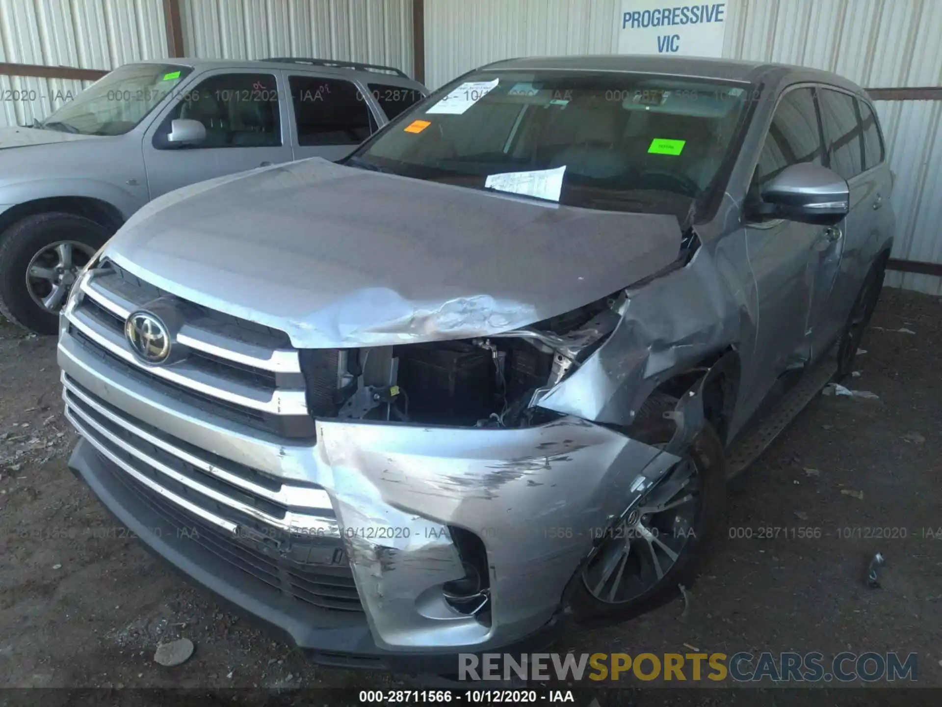 2 Фотография поврежденного автомобиля 5TDZARFH9KS043886 TOYOTA HIGHLANDER 2019