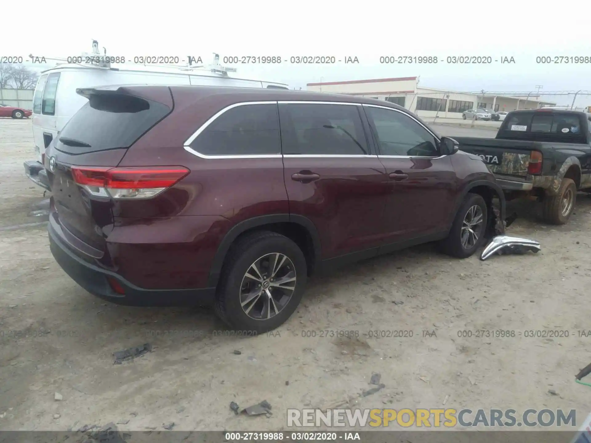 4 Фотография поврежденного автомобиля 5TDZARFH9KS044018 TOYOTA HIGHLANDER 2019