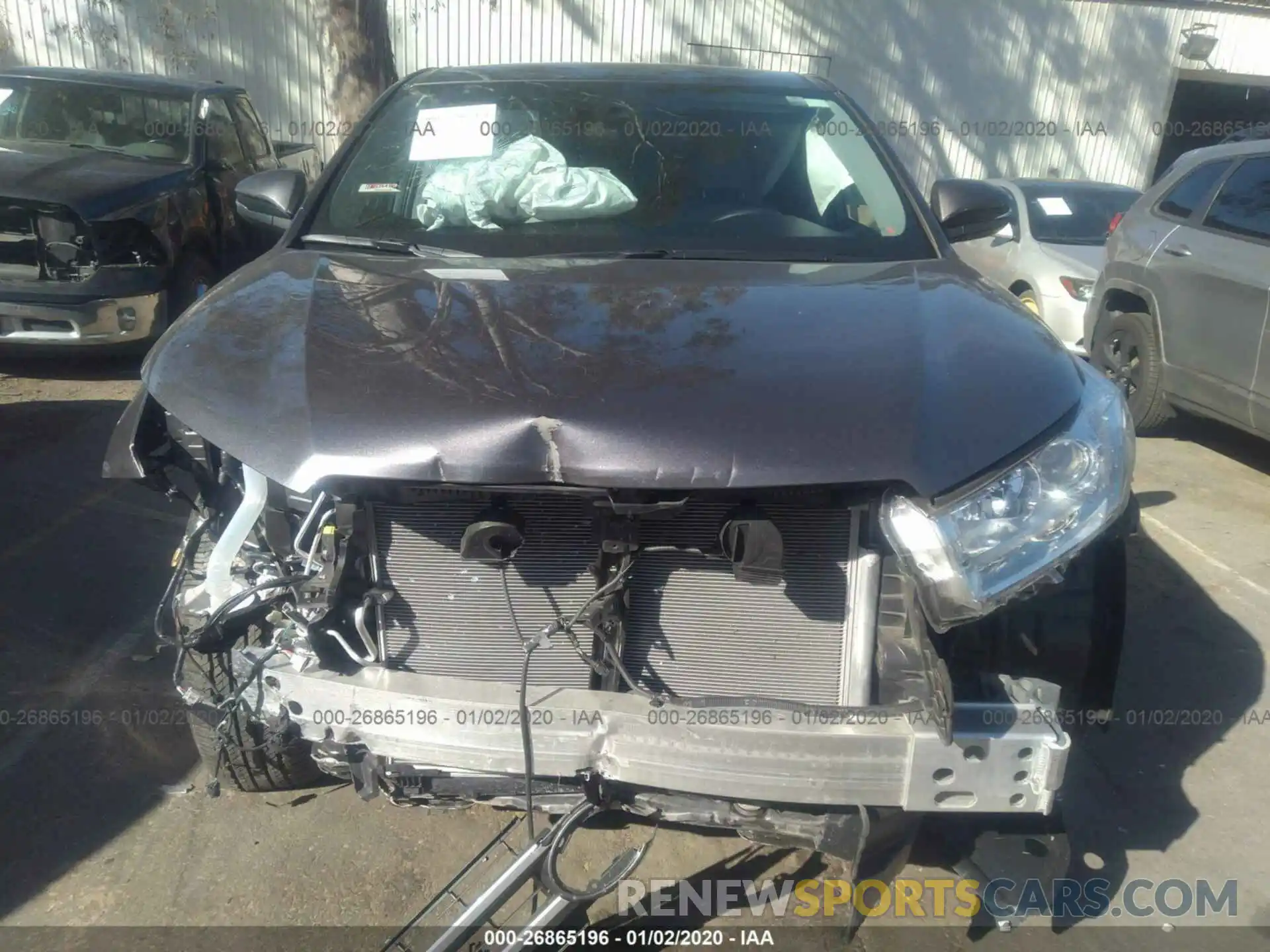 6 Photograph of a damaged car 5TDZARFH9KS049574 TOYOTA HIGHLANDER 2019