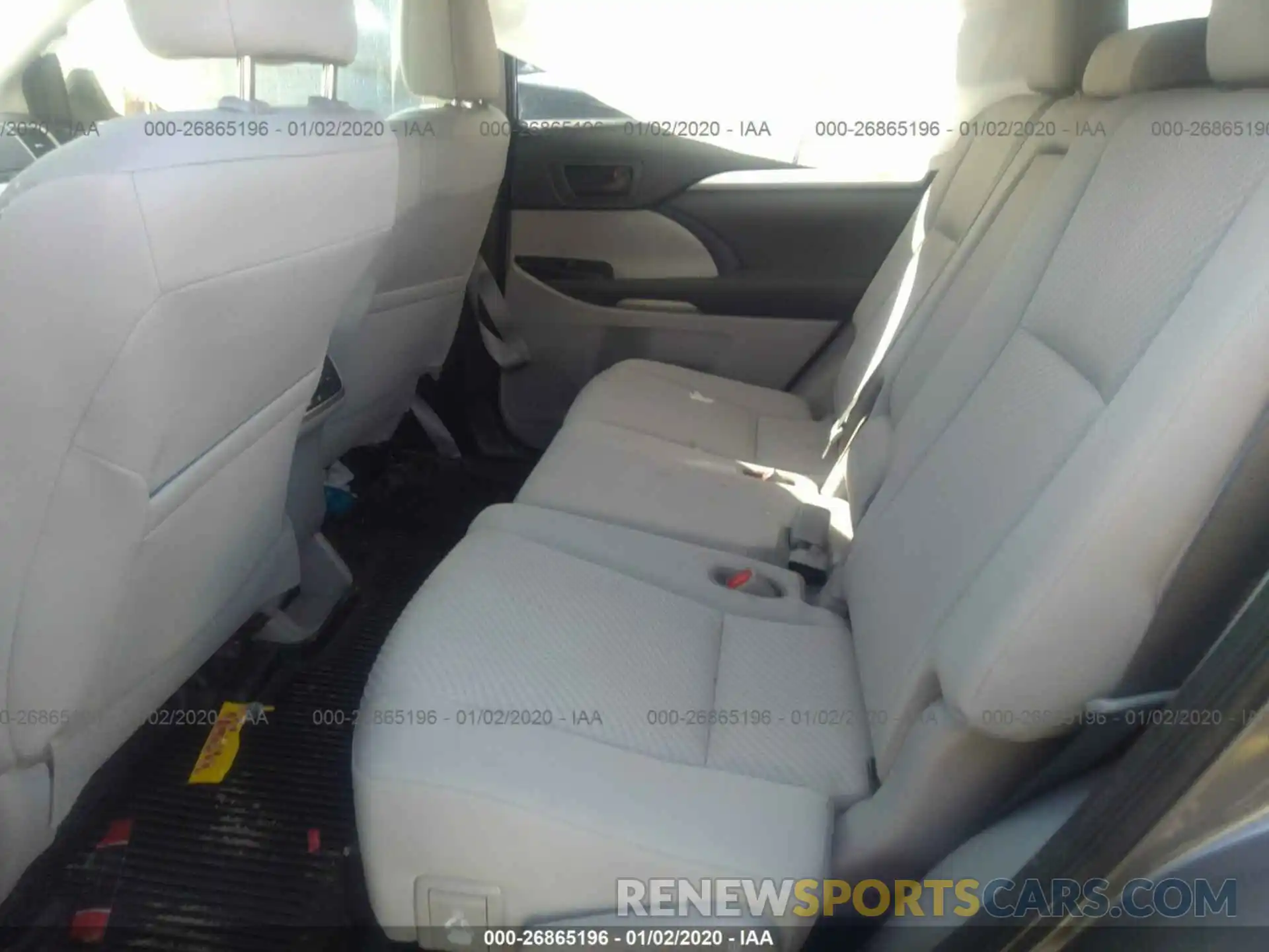 8 Фотография поврежденного автомобиля 5TDZARFH9KS049574 TOYOTA HIGHLANDER 2019