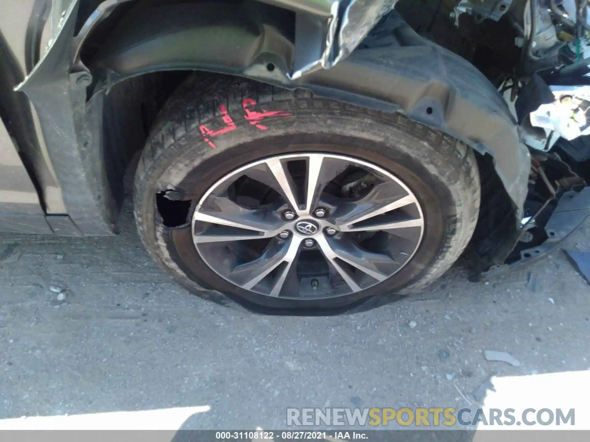 14 Photograph of a damaged car 5TDZARFH9KS051583 TOYOTA HIGHLANDER 2019