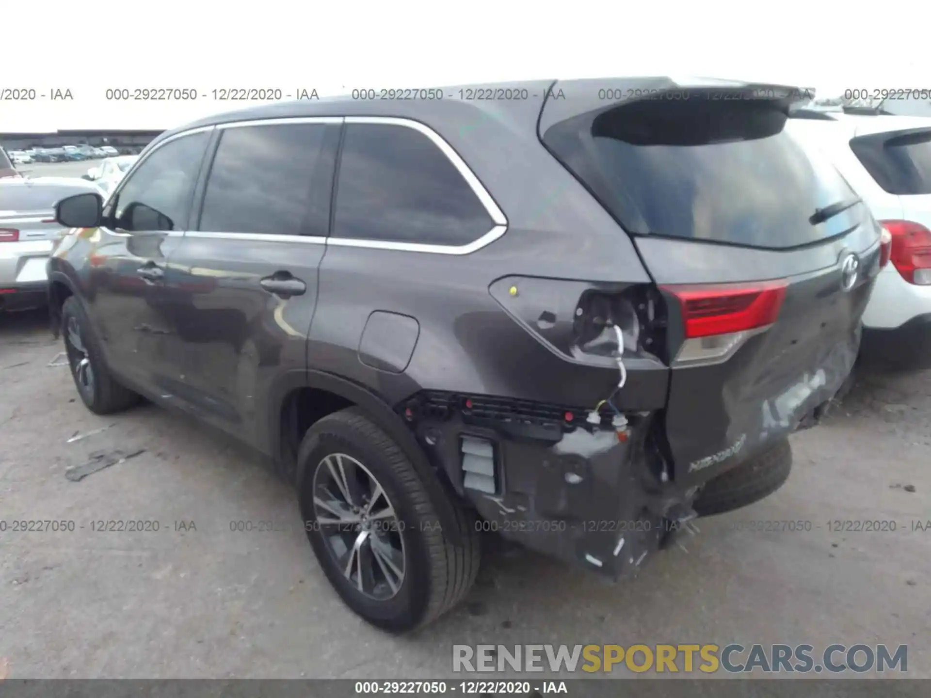 3 Фотография поврежденного автомобиля 5TDZARFH9KS055472 TOYOTA HIGHLANDER 2019