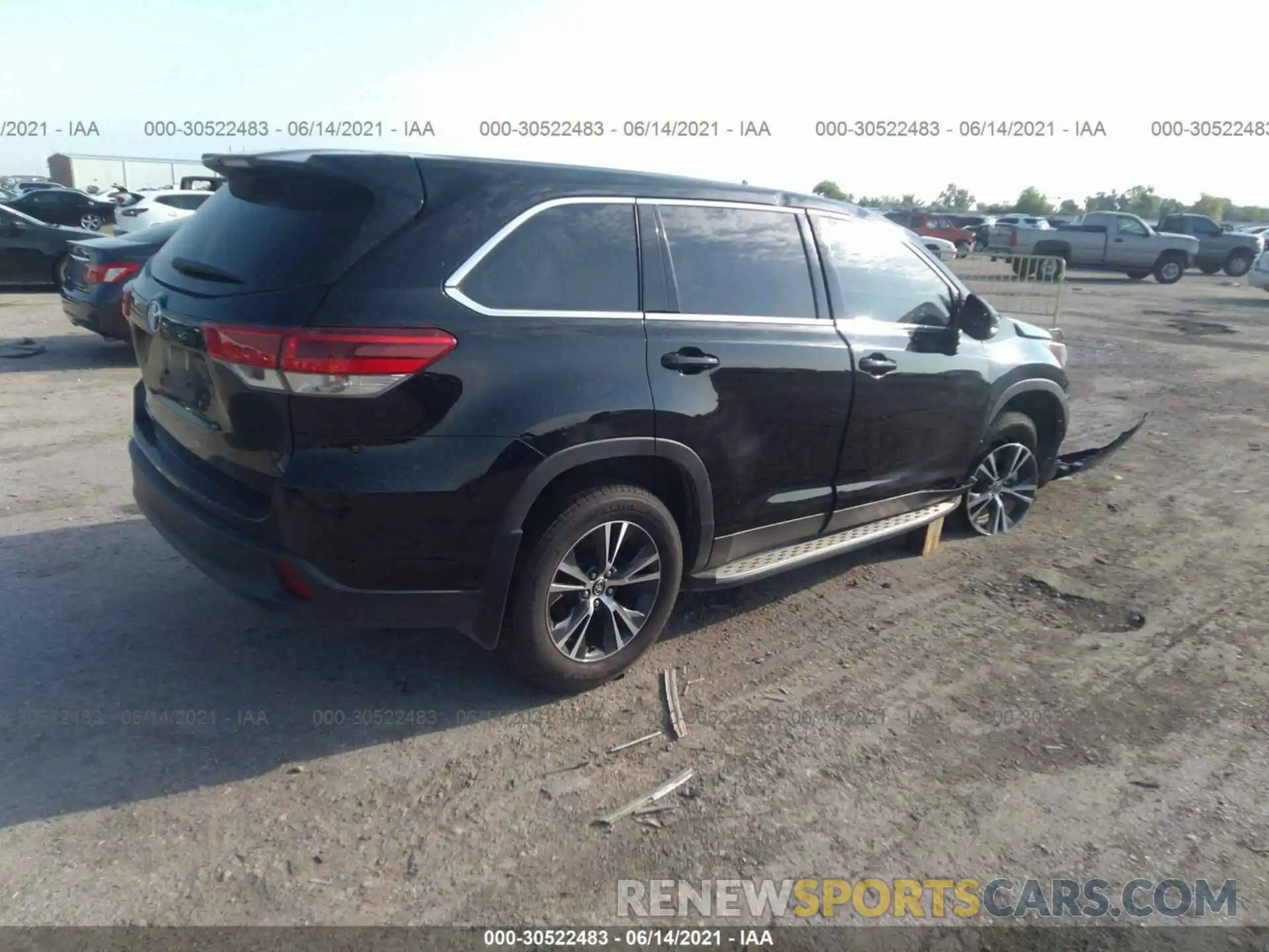 4 Фотография поврежденного автомобиля 5TDZARFH9KS058310 TOYOTA HIGHLANDER 2019