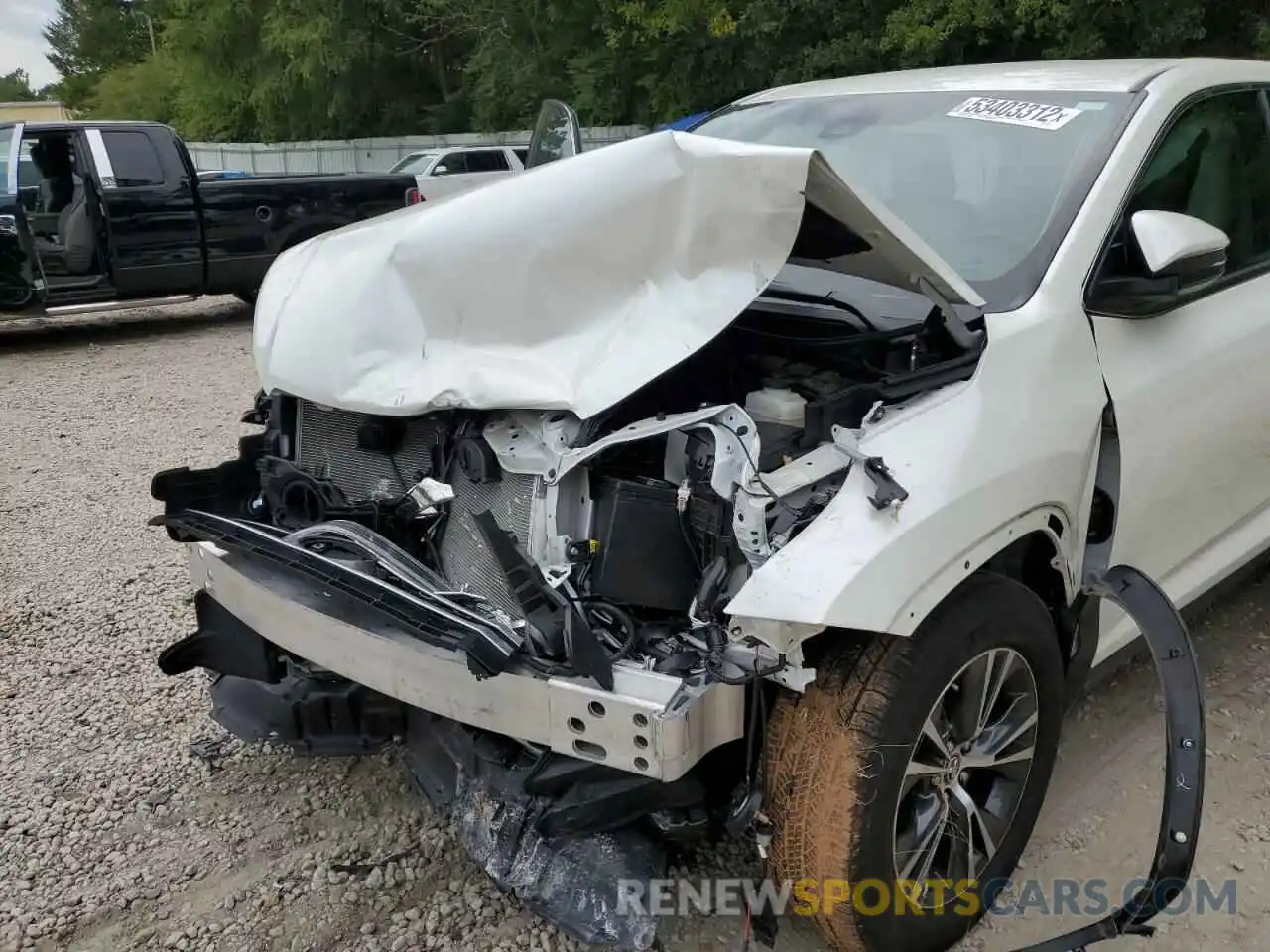 9 Фотография поврежденного автомобиля 5TDZARFH9KS059151 TOYOTA HIGHLANDER 2019