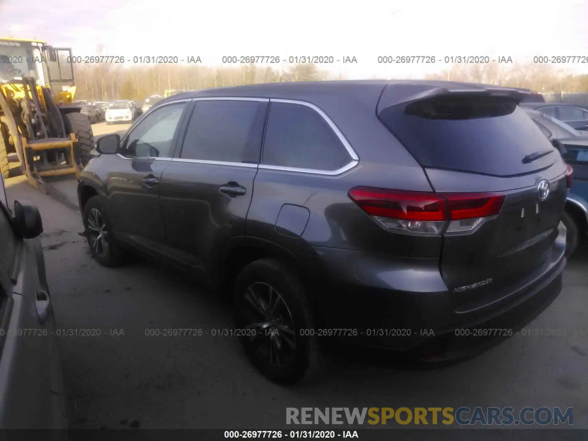 3 Photograph of a damaged car 5TDZARFH9KS059652 TOYOTA HIGHLANDER 2019