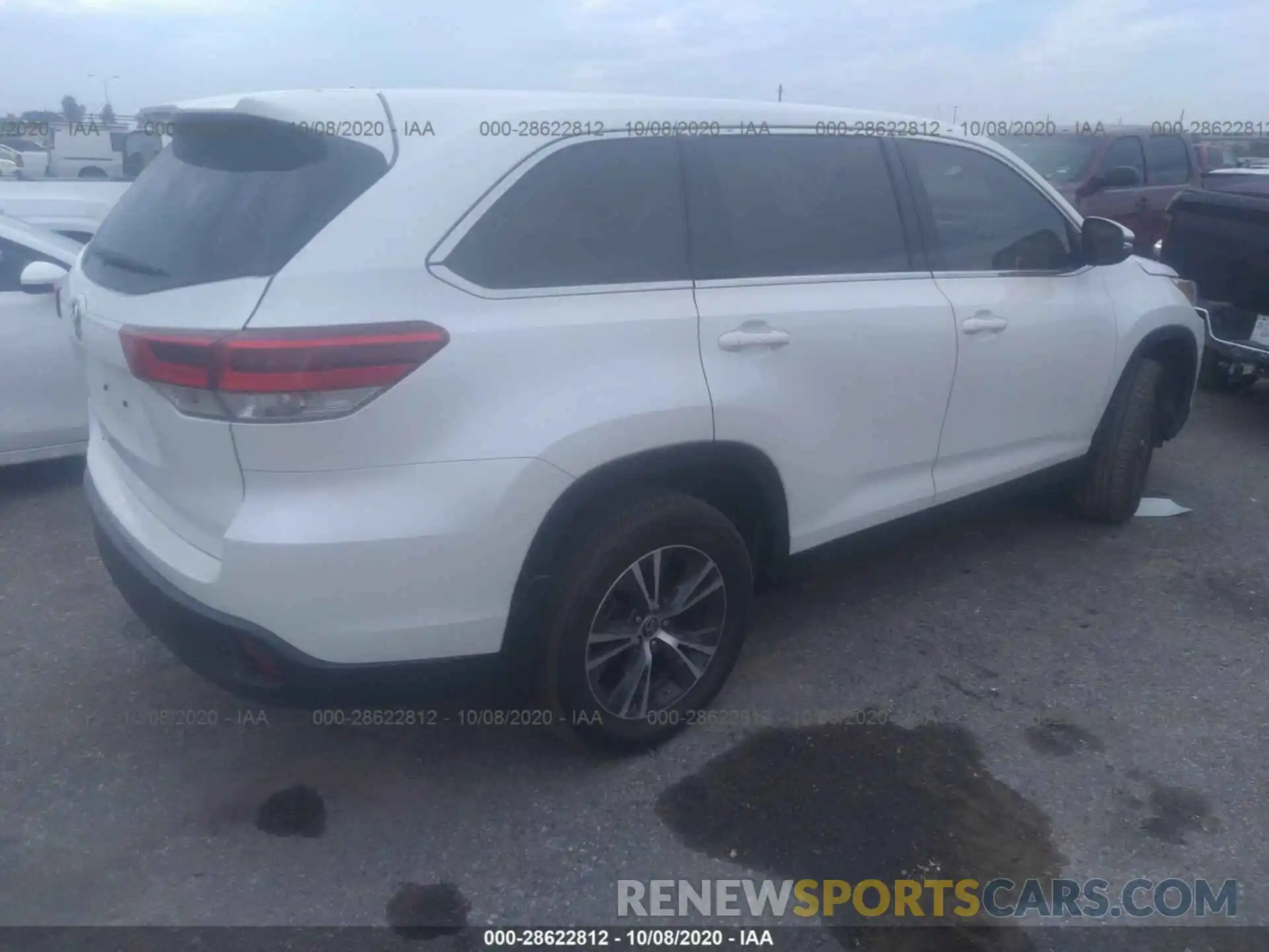 4 Фотография поврежденного автомобиля 5TDZARFH9KS061109 TOYOTA HIGHLANDER 2019