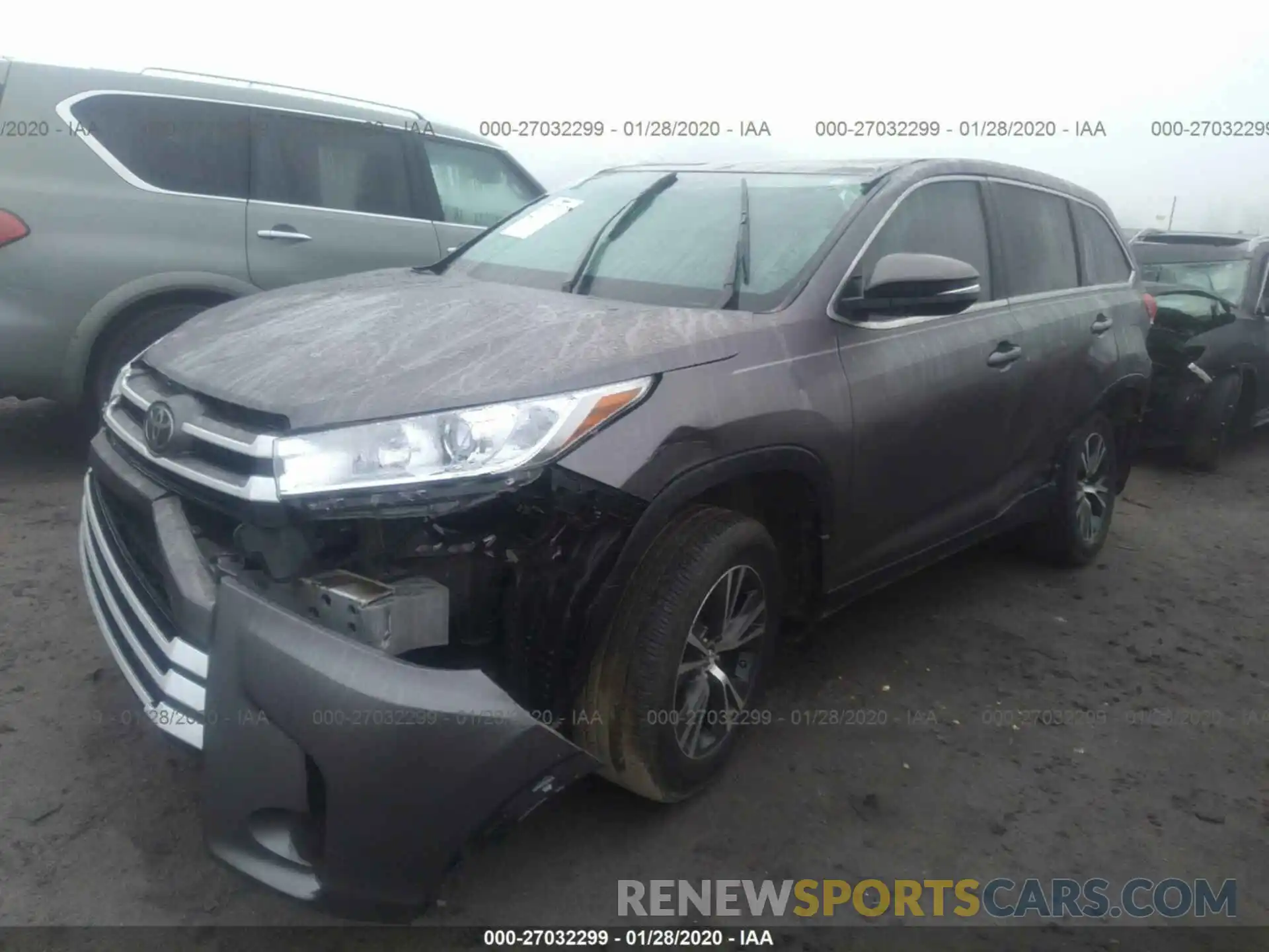 2 Photograph of a damaged car 5TDZARFHXKS043590 TOYOTA HIGHLANDER 2019