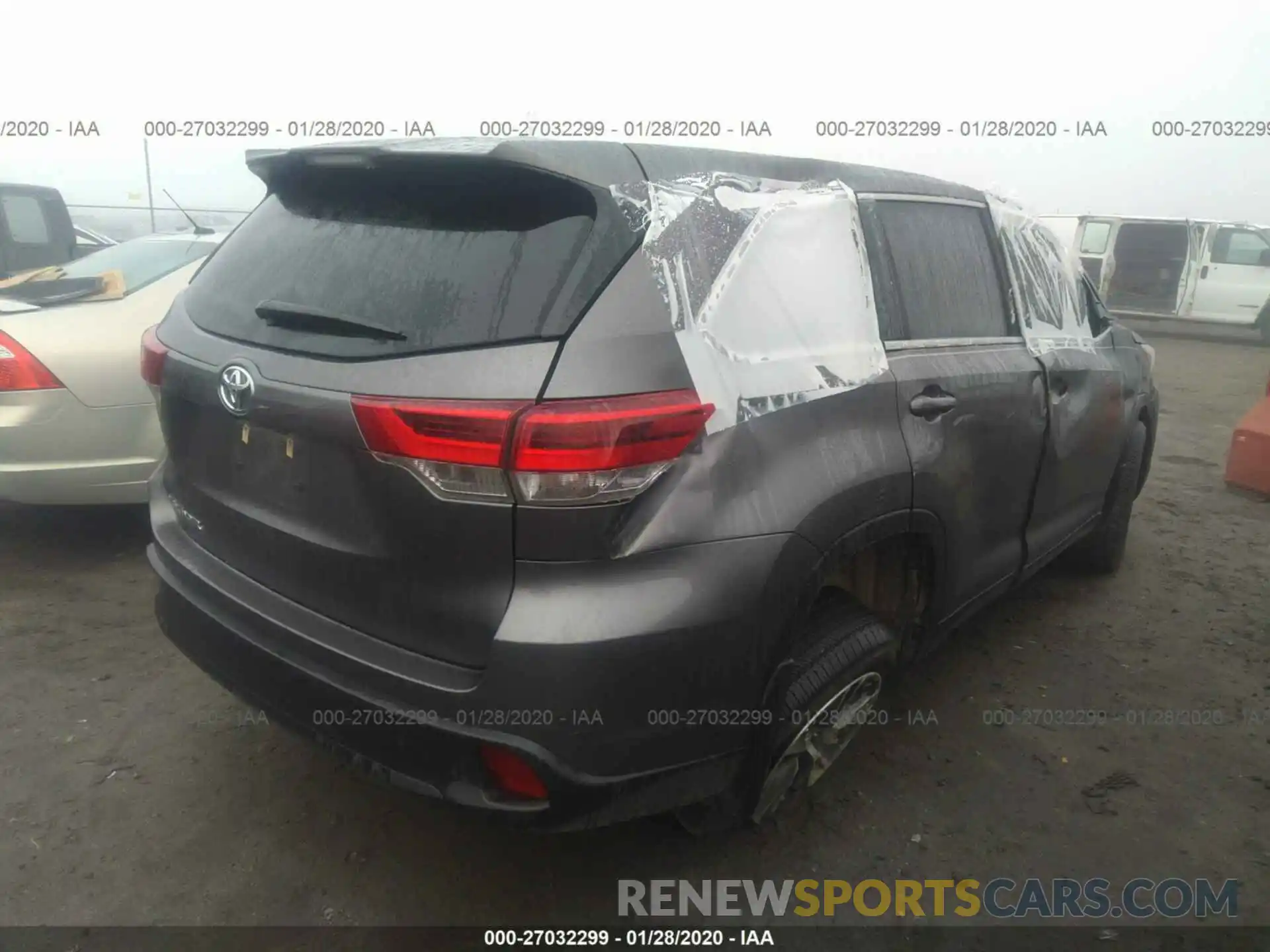 4 Фотография поврежденного автомобиля 5TDZARFHXKS043590 TOYOTA HIGHLANDER 2019