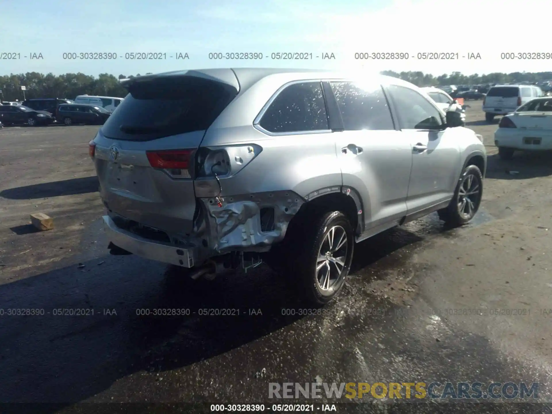 4 Фотография поврежденного автомобиля 5TDZARFHXKS046778 TOYOTA HIGHLANDER 2019