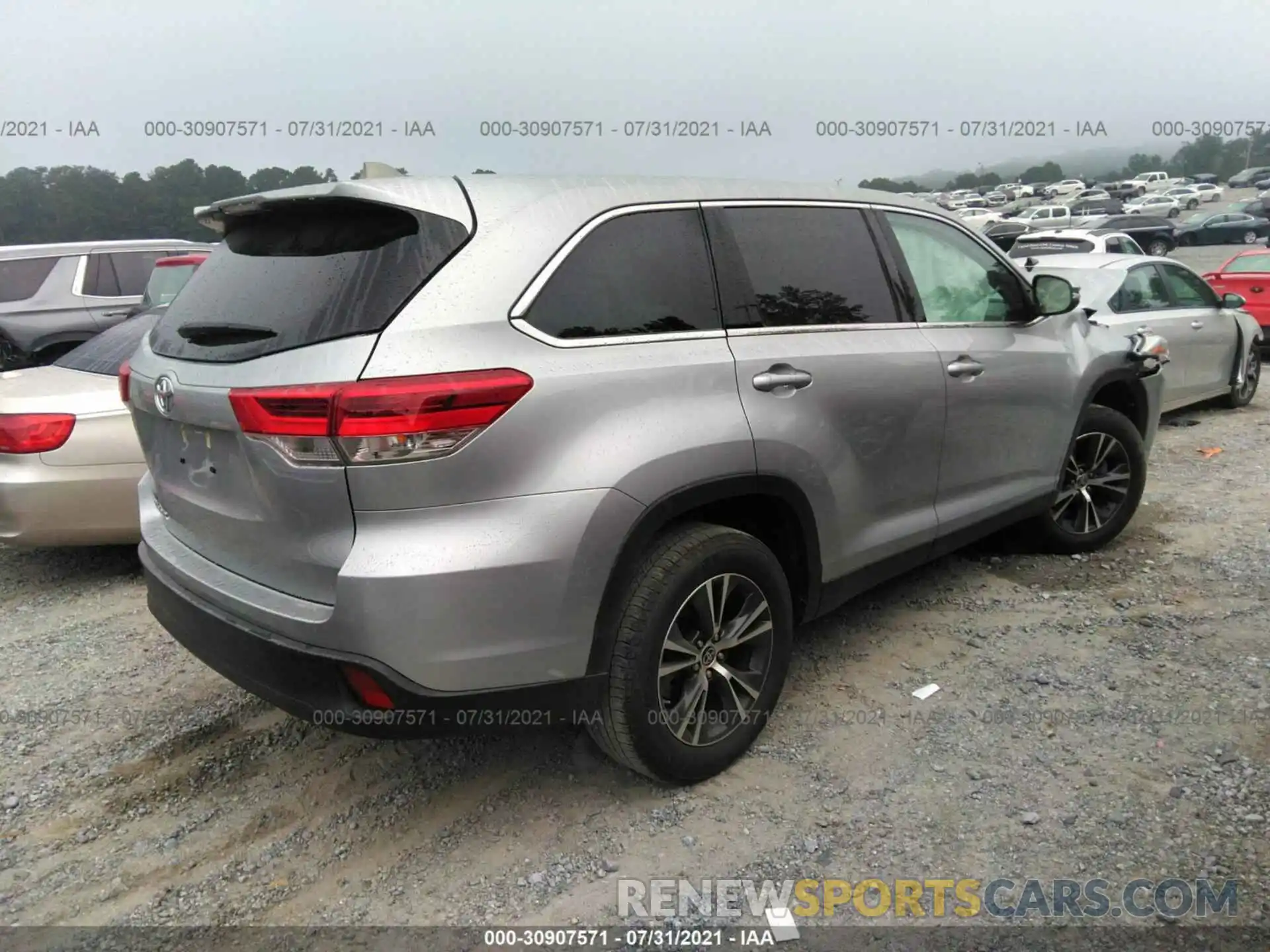 4 Фотография поврежденного автомобиля 5TDZARFHXKS060602 TOYOTA HIGHLANDER 2019