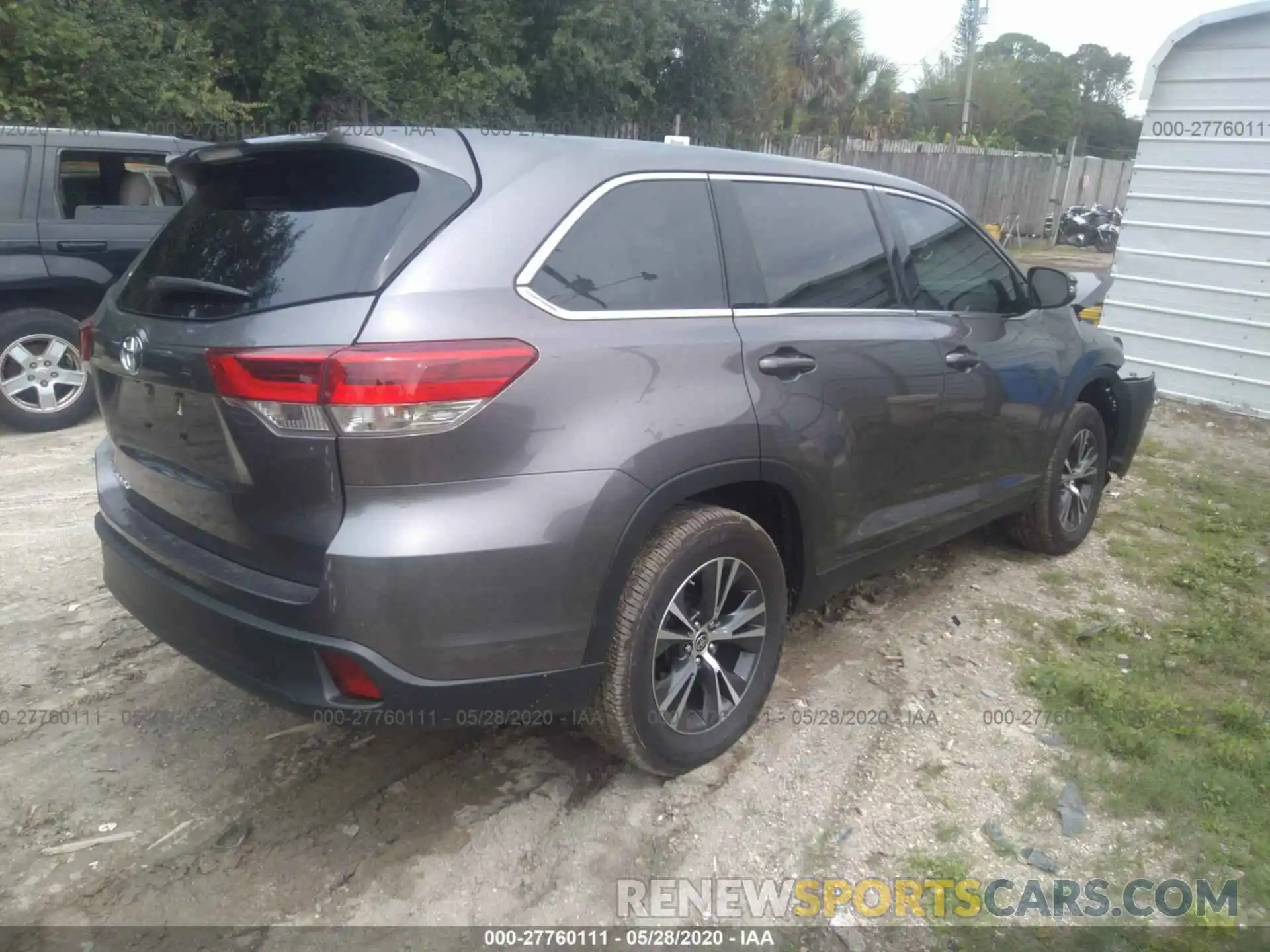 4 Фотография поврежденного автомобиля 5TDZARFHXKS060972 TOYOTA HIGHLANDER 2019