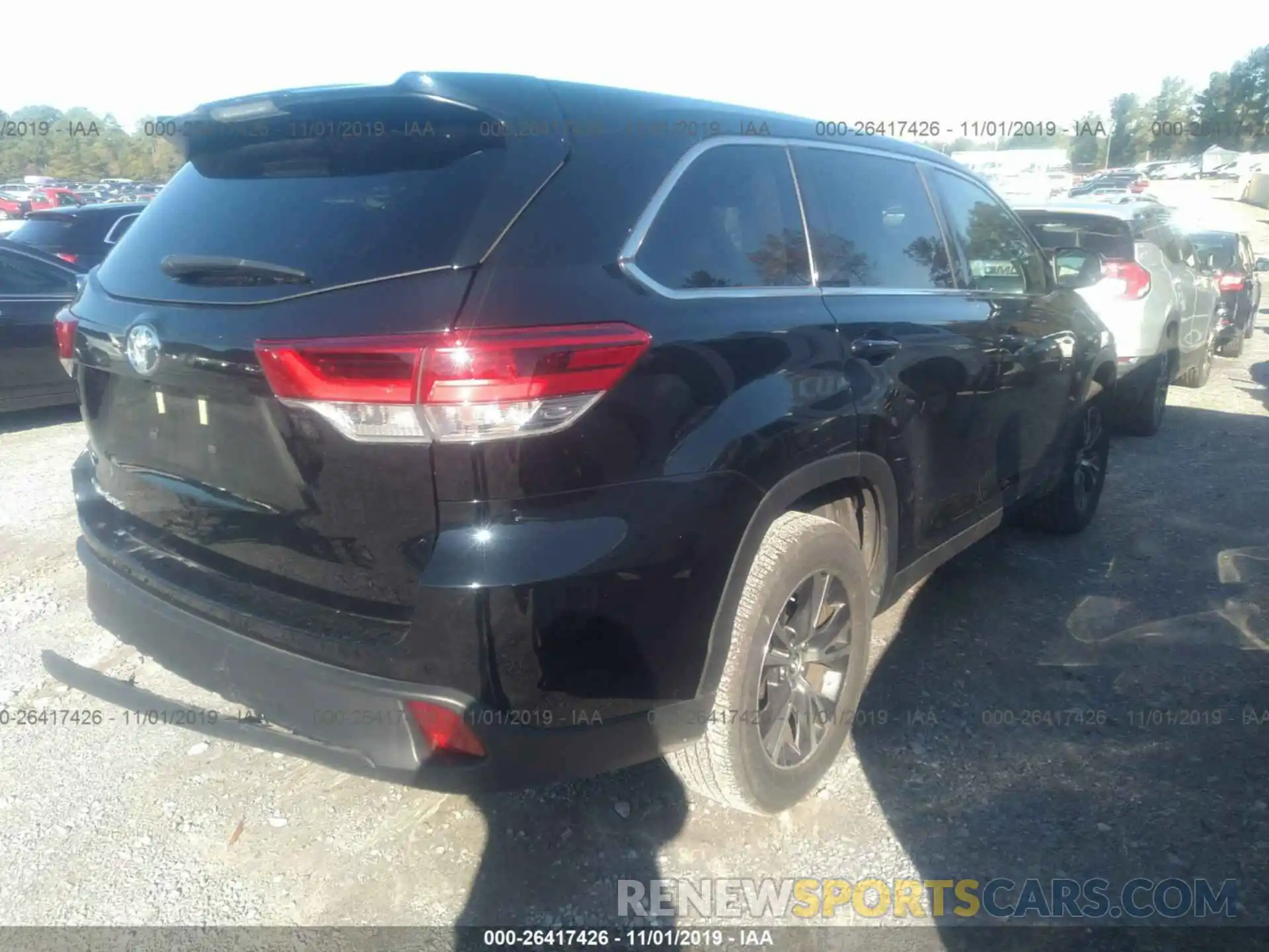 4 Фотография поврежденного автомобиля 5TDZZRFH0KS298807 TOYOTA HIGHLANDER 2019