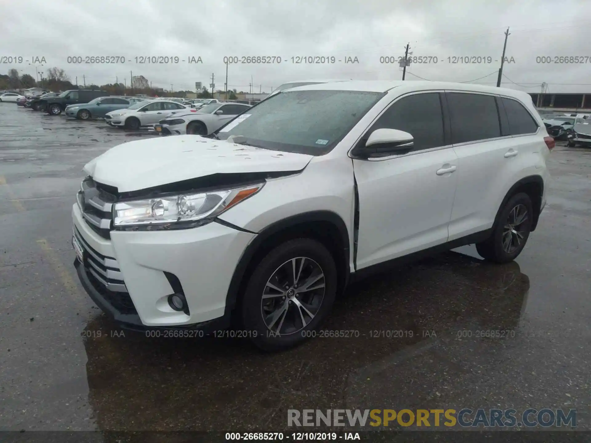 2 Фотография поврежденного автомобиля 5TDZZRFH0KS339887 TOYOTA HIGHLANDER 2019