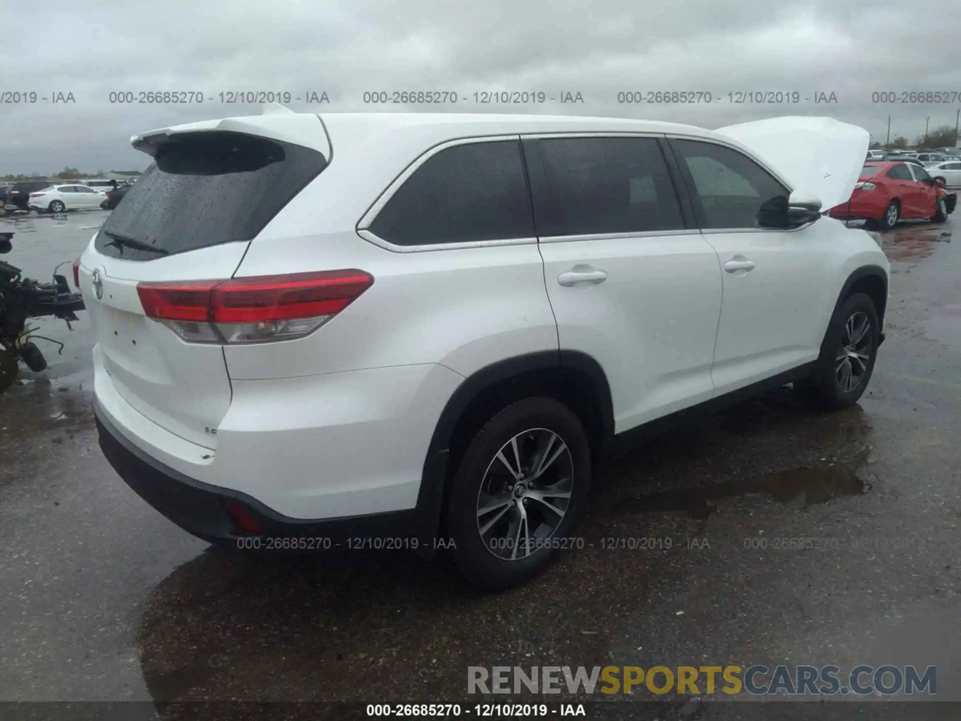 4 Фотография поврежденного автомобиля 5TDZZRFH0KS339887 TOYOTA HIGHLANDER 2019