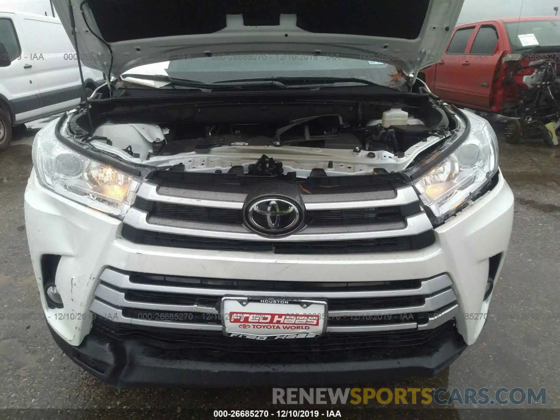 6 Фотография поврежденного автомобиля 5TDZZRFH0KS339887 TOYOTA HIGHLANDER 2019