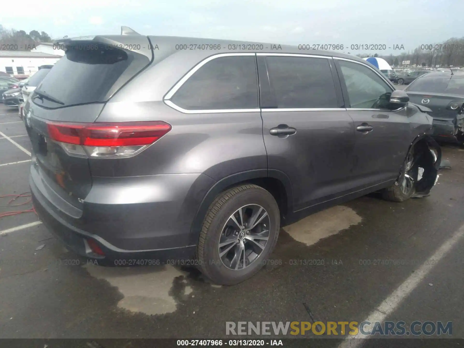 4 Фотография поврежденного автомобиля 5TDZZRFH0KS362344 TOYOTA HIGHLANDER 2019