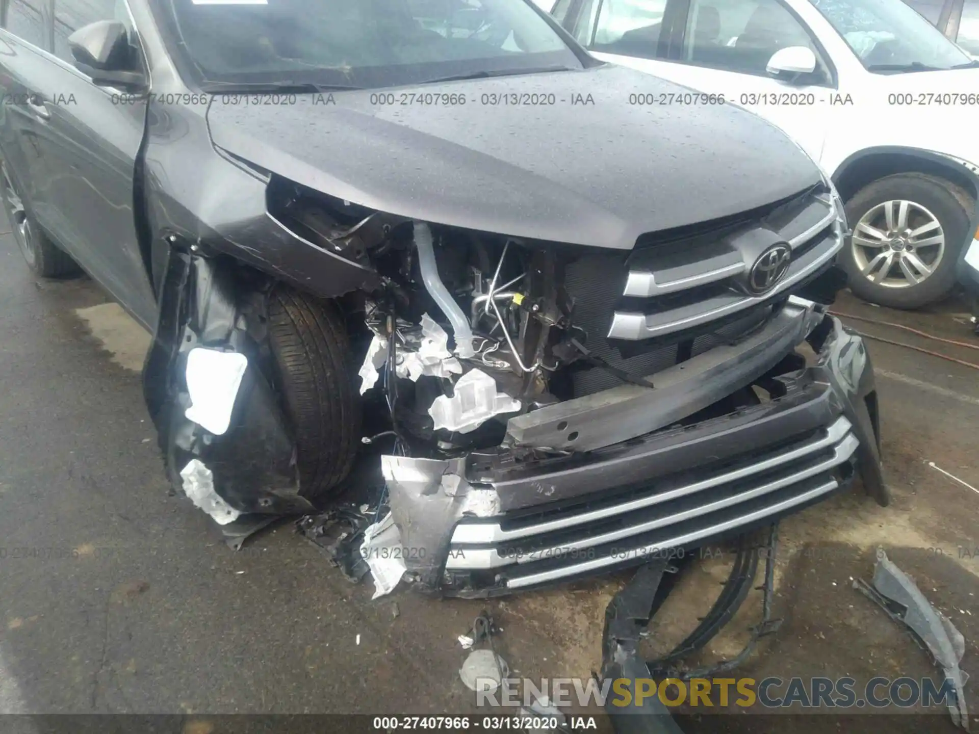 6 Photograph of a damaged car 5TDZZRFH0KS362344 TOYOTA HIGHLANDER 2019