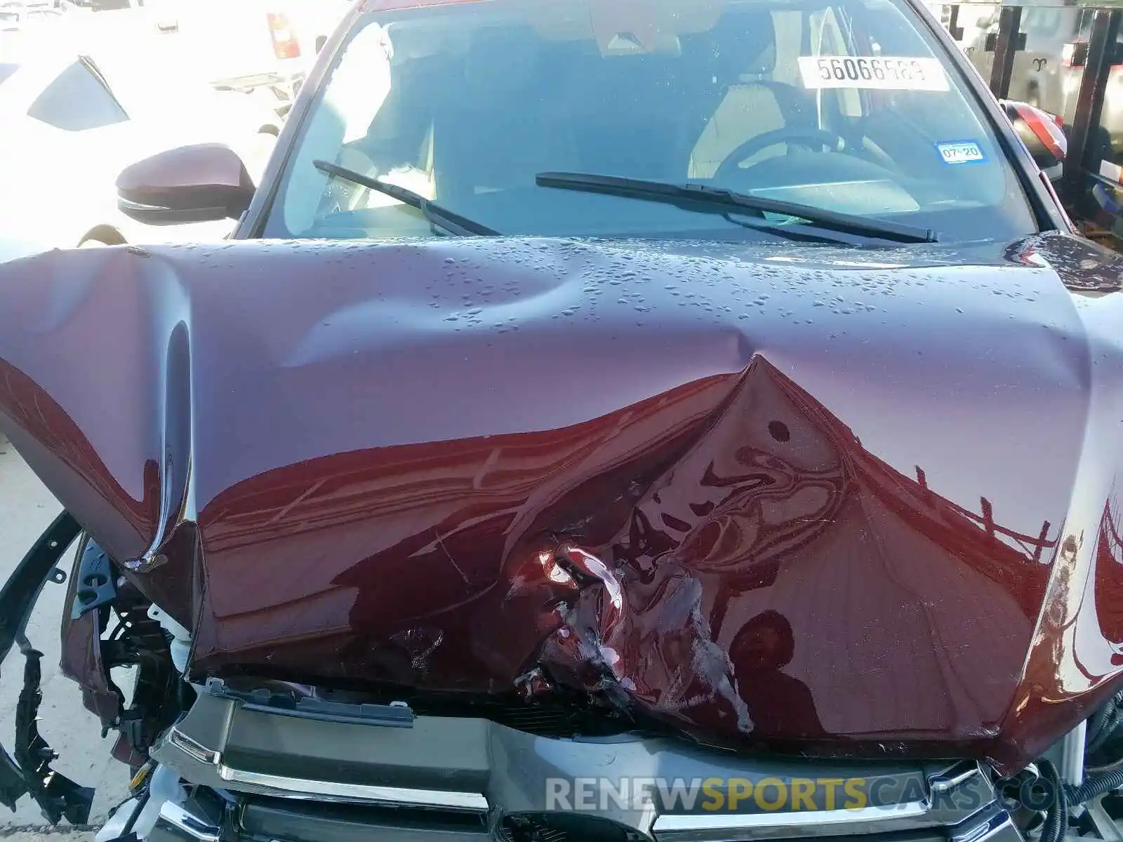 7 Photograph of a damaged car 5TDZZRFH1KS298721 TOYOTA HIGHLANDER 2019