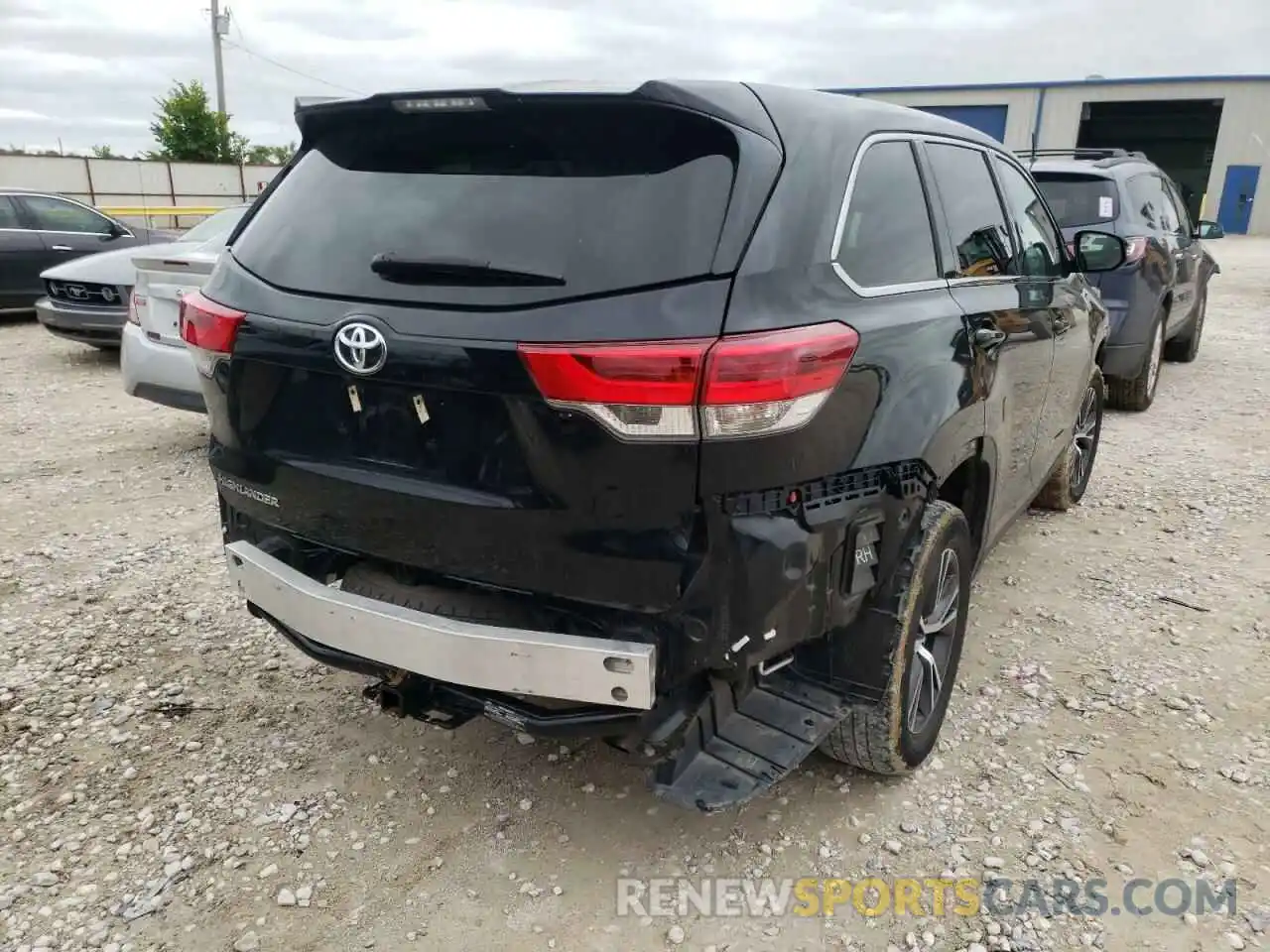 4 Фотография поврежденного автомобиля 5TDZZRFH1KS308535 TOYOTA HIGHLANDER 2019