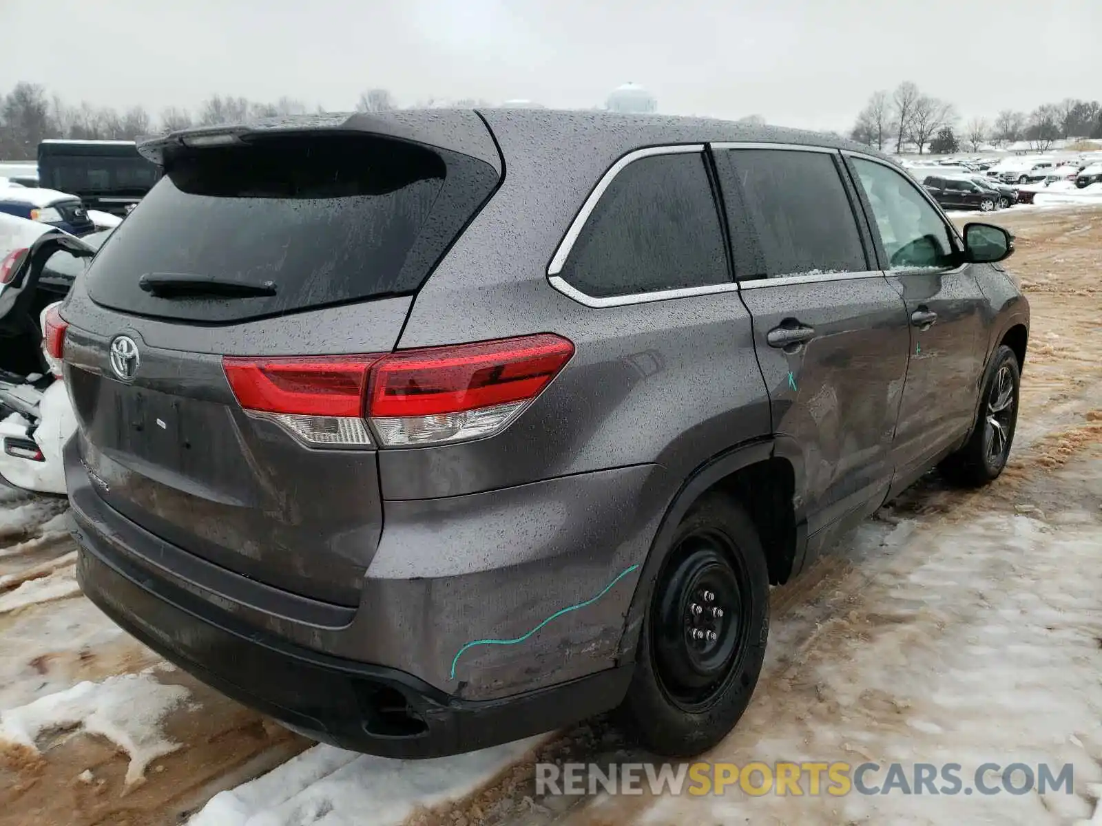 4 Фотография поврежденного автомобиля 5TDZZRFH1KS318661 TOYOTA HIGHLANDER 2019