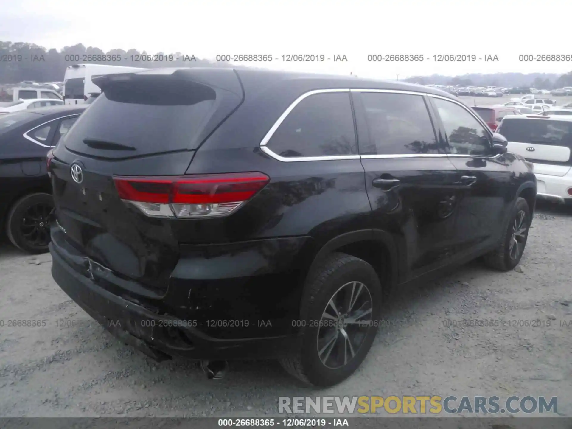 4 Фотография поврежденного автомобиля 5TDZZRFH1KS321074 TOYOTA HIGHLANDER 2019