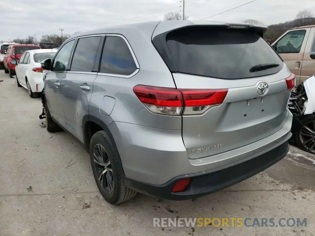 3 Фотография поврежденного автомобиля 5TDZZRFH1KS321219 TOYOTA HIGHLANDER 2019