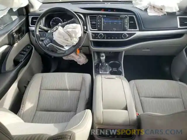 8 Фотография поврежденного автомобиля 5TDZZRFH1KS321740 TOYOTA HIGHLANDER 2019