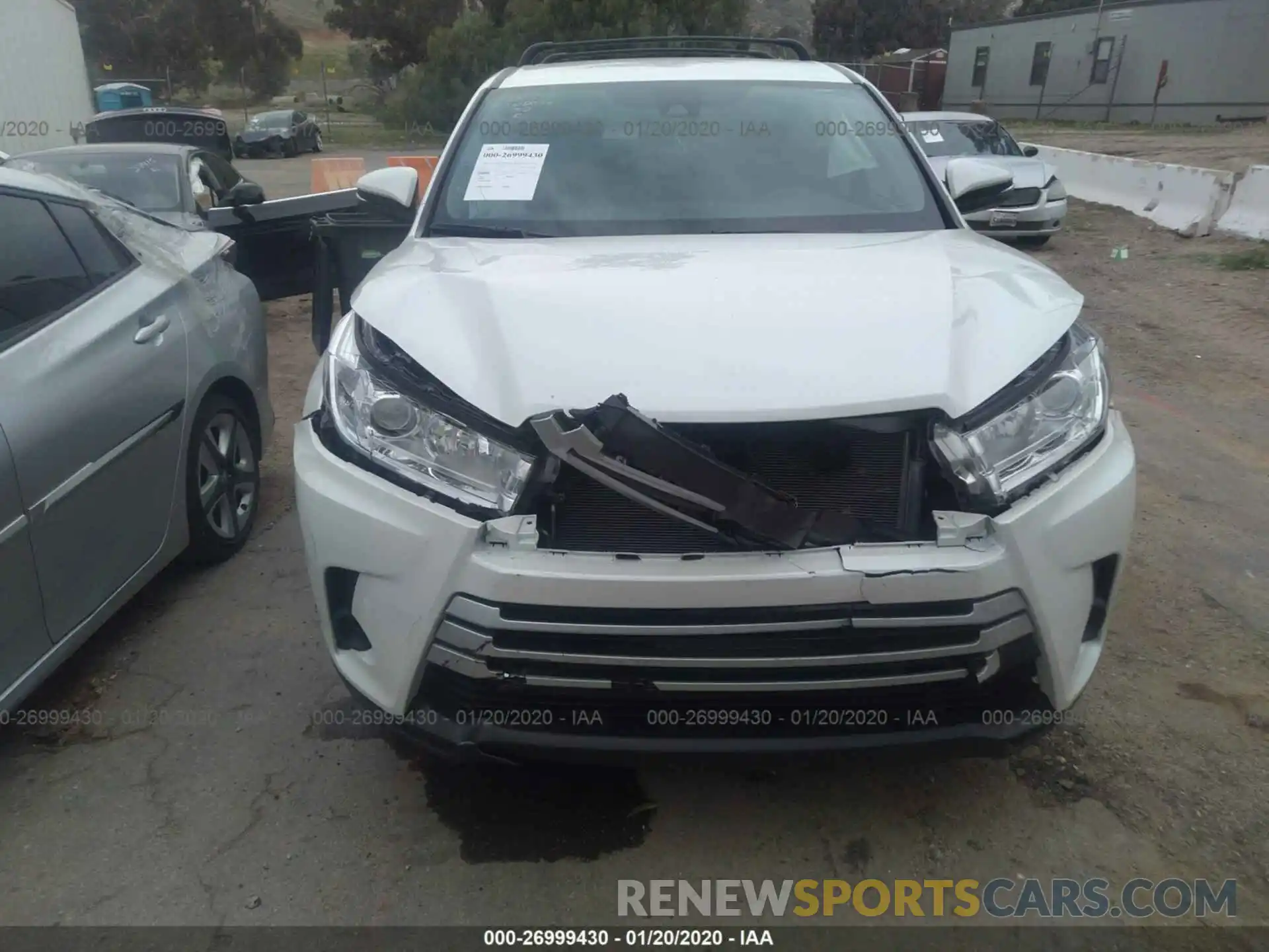 6 Photograph of a damaged car 5TDZZRFH2KS294726 TOYOTA HIGHLANDER 2019