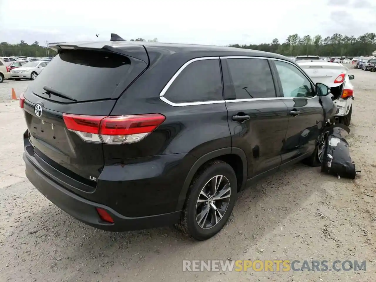 4 Фотография поврежденного автомобиля 5TDZZRFH2KS365178 TOYOTA HIGHLANDER 2019