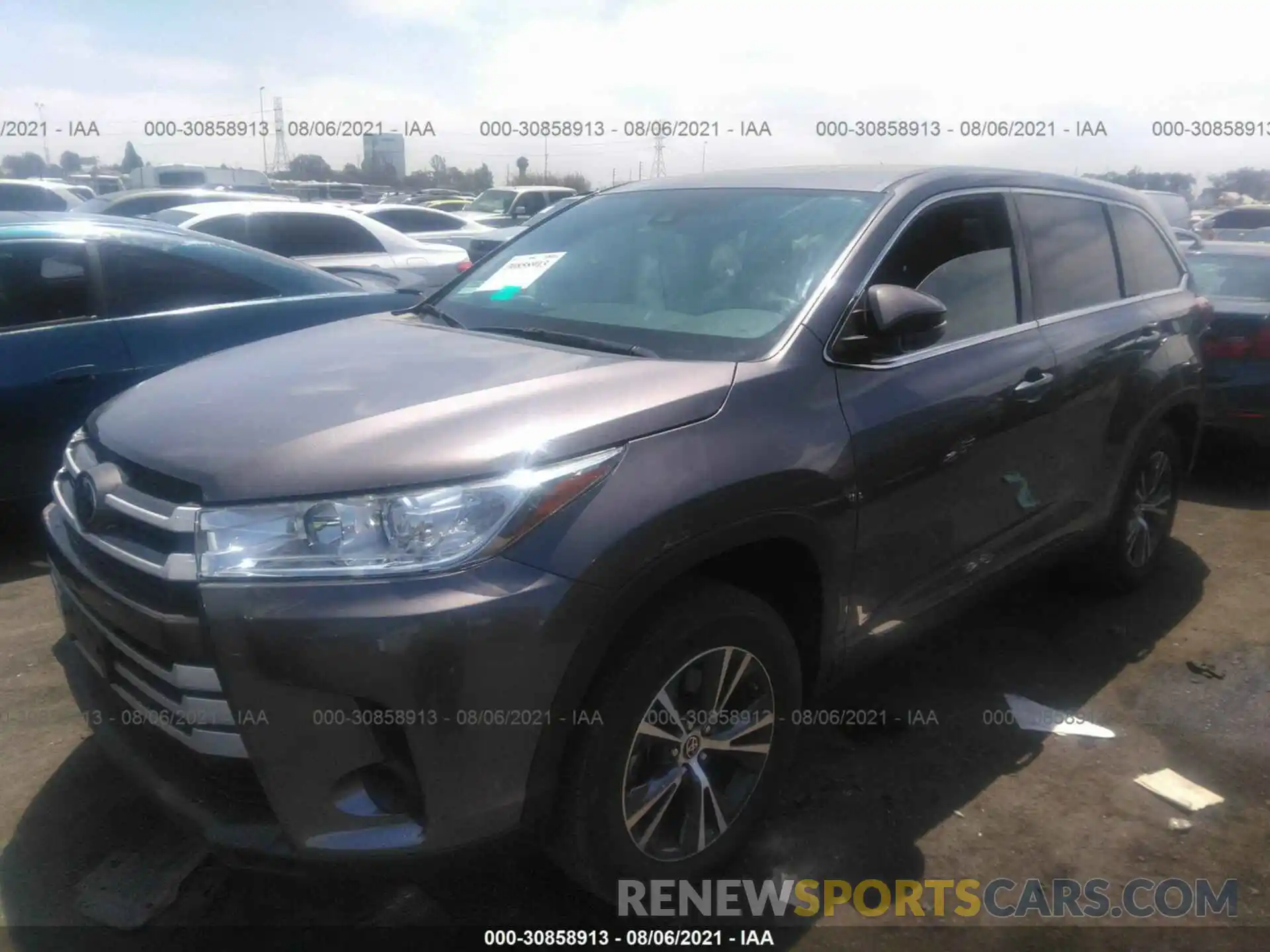 2 Фотография поврежденного автомобиля 5TDZZRFH2KS367304 TOYOTA HIGHLANDER 2019