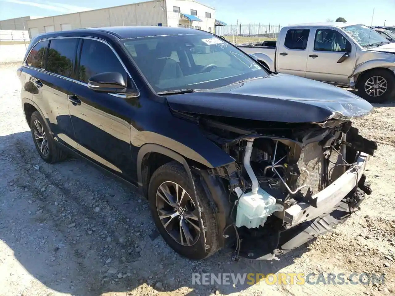 1 Photograph of a damaged car 5TDZZRFH4KS298728 TOYOTA HIGHLANDER 2019