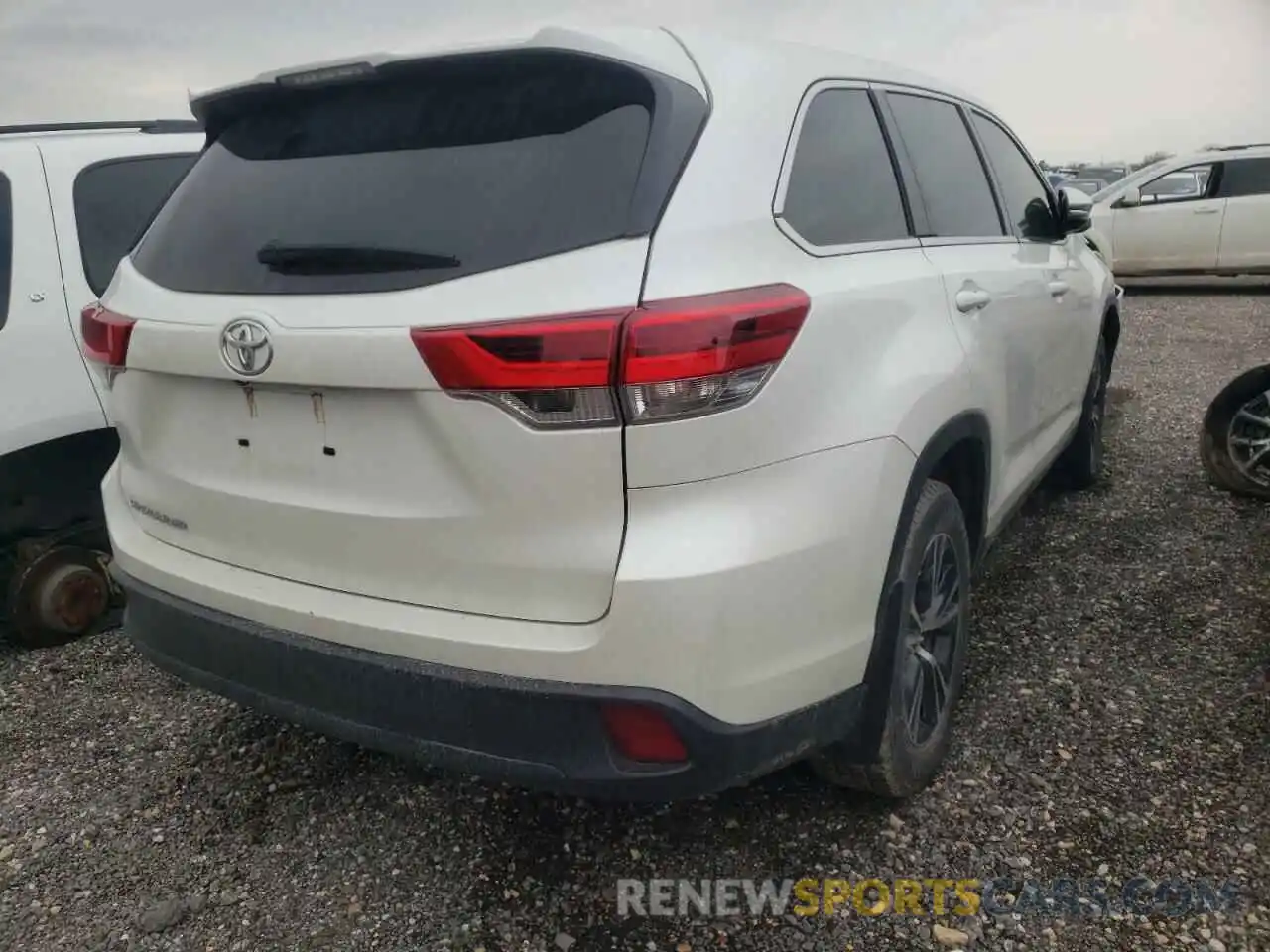 4 Фотография поврежденного автомобиля 5TDZZRFH4KS360032 TOYOTA HIGHLANDER 2019