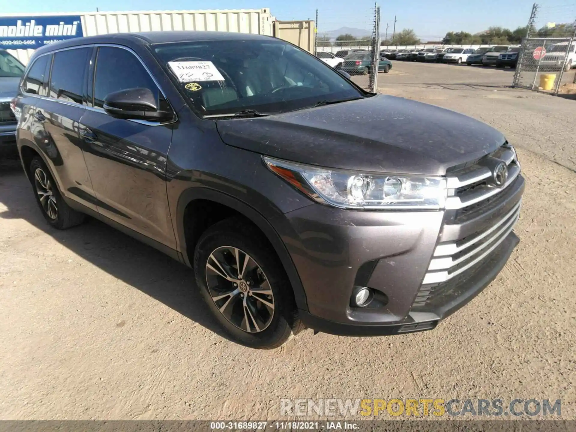 1 Фотография поврежденного автомобиля 5TDZZRFH4KS367708 TOYOTA HIGHLANDER 2019