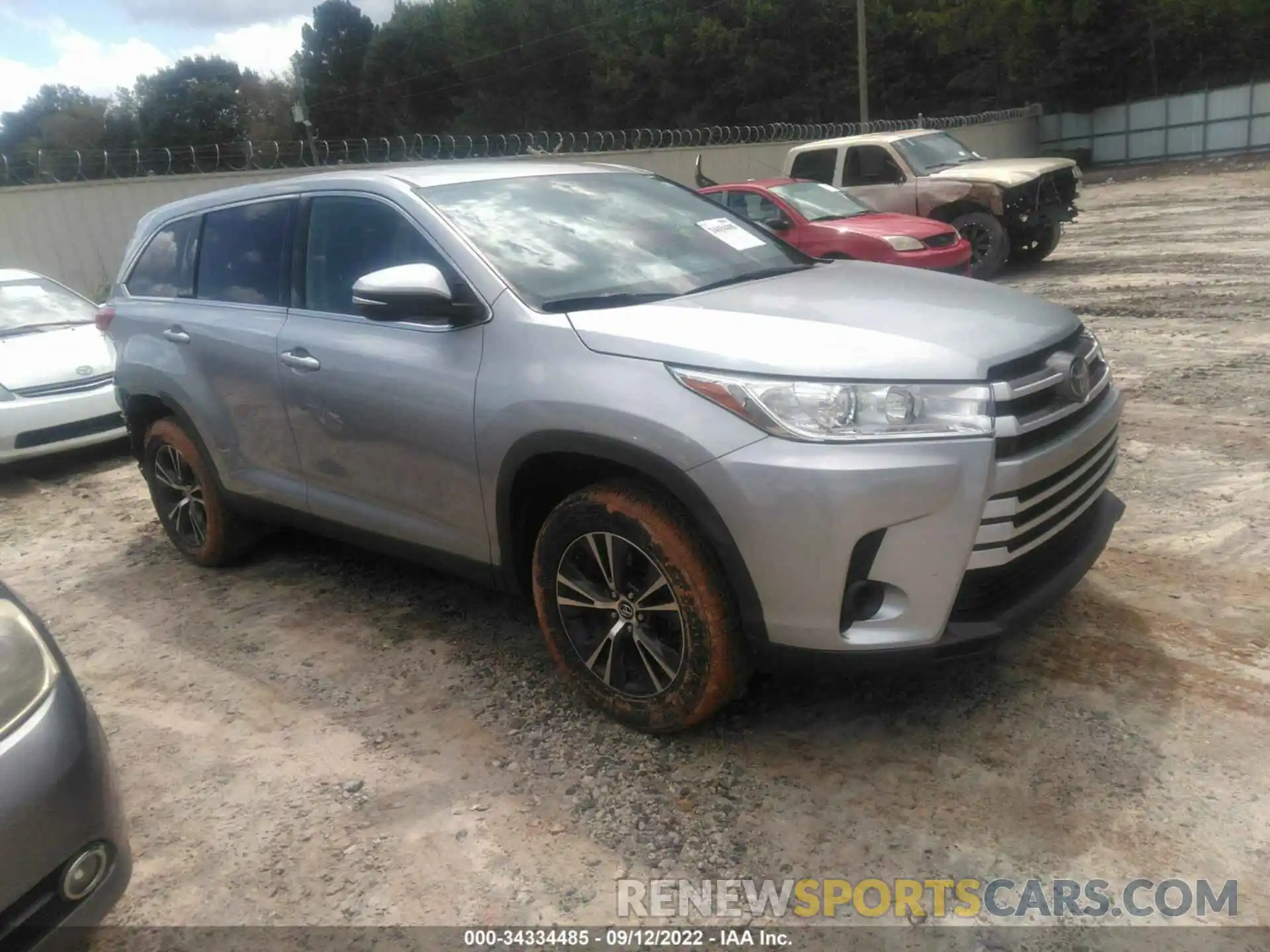 1 Фотография поврежденного автомобиля 5TDZZRFH5KS299211 TOYOTA HIGHLANDER 2019