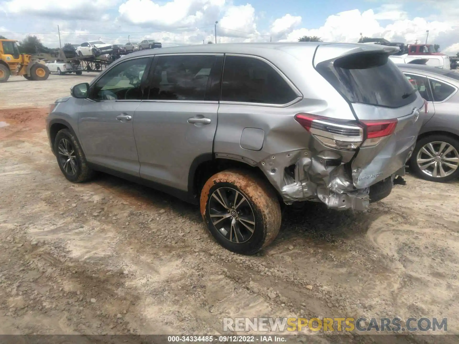 3 Фотография поврежденного автомобиля 5TDZZRFH5KS299211 TOYOTA HIGHLANDER 2019