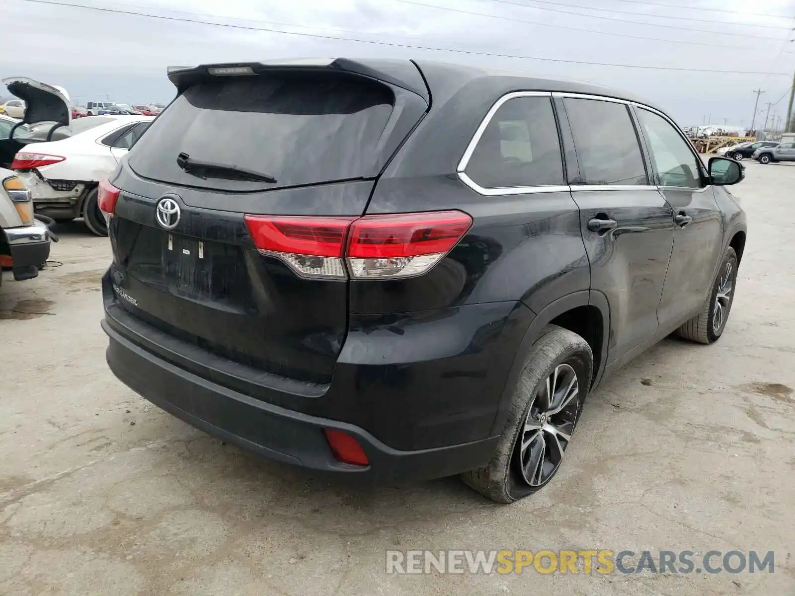 4 Фотография поврежденного автомобиля 5TDZZRFH5KS320770 TOYOTA HIGHLANDER 2019